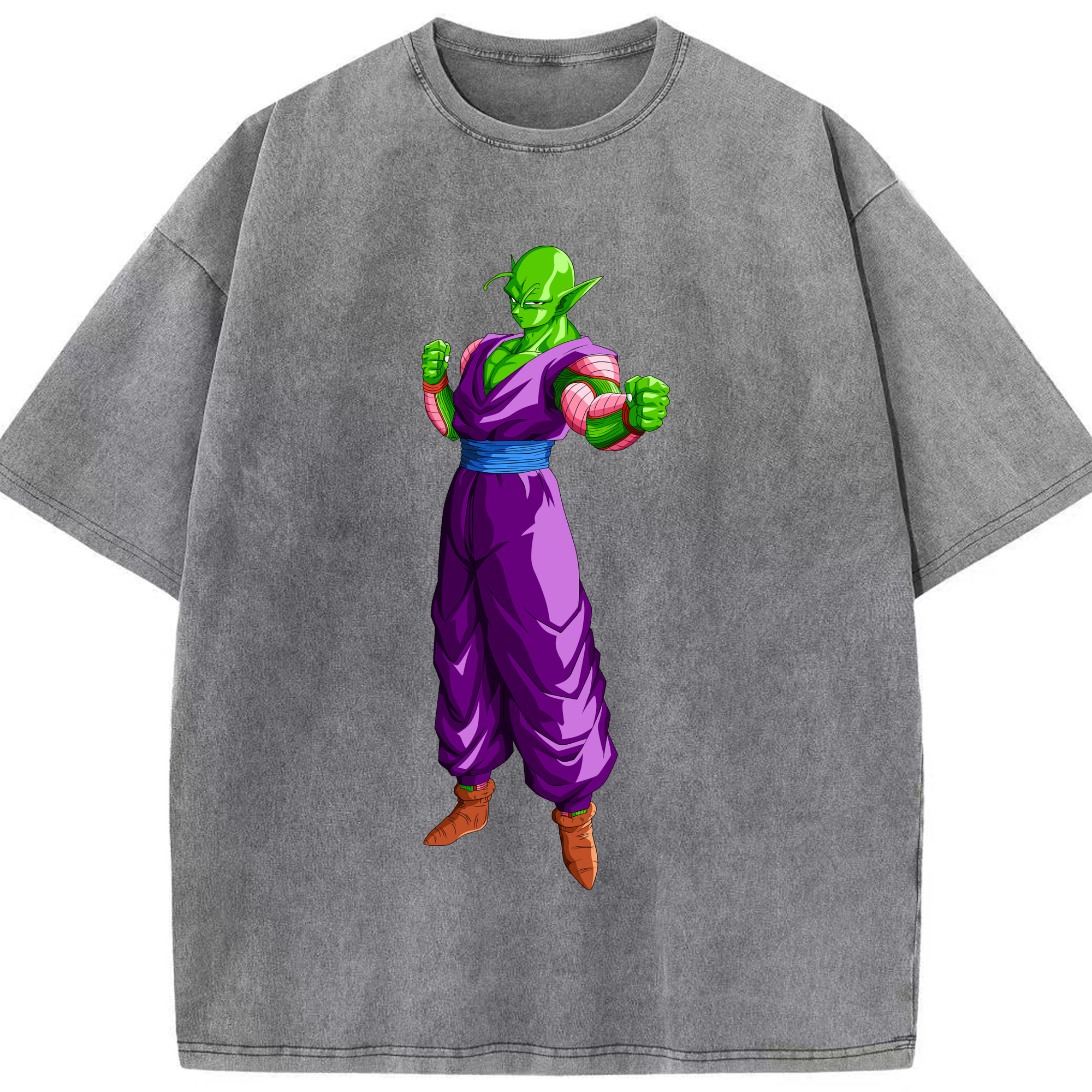 （画像用） ドラゴンボール ピッコロ DRAGON BALL Piccolo 綿100% ヴィンテージ風 半袖Tシャツ（フロントプリント）