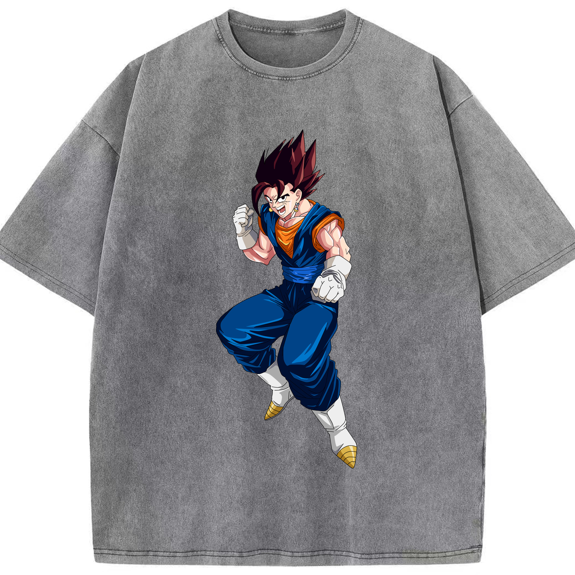 （画像用） ドラゴンボール 孫 悟飯（そんごはん）DRAGON BALL Son Gohan 綿100% ヴィンテージ風 半袖Tシャツ（フロントプリント）