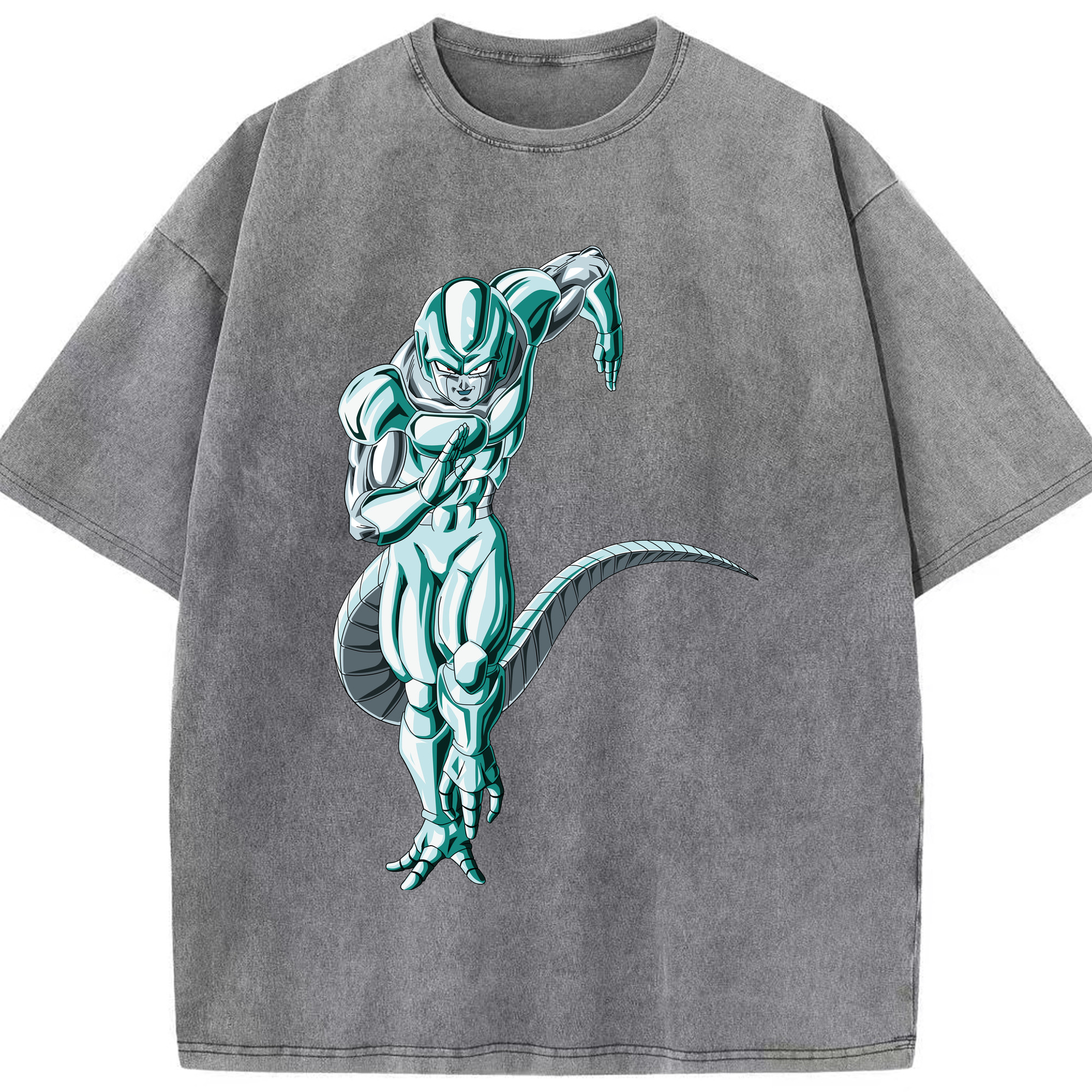 （画像用） ドラゴンボール フリーザ DRAGON BALL Frieza 綿100% ヴィンテージ風 半袖Tシャツ（フロントプリント）