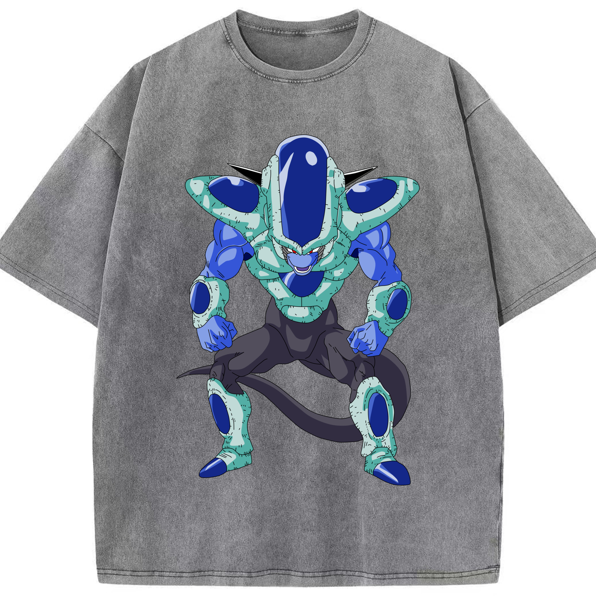 （画像用） ドラゴンボール フリーザ DRAGON BALL Frieza 綿100% ヴィンテージ風 半袖Tシャツ（フロントプリント）
