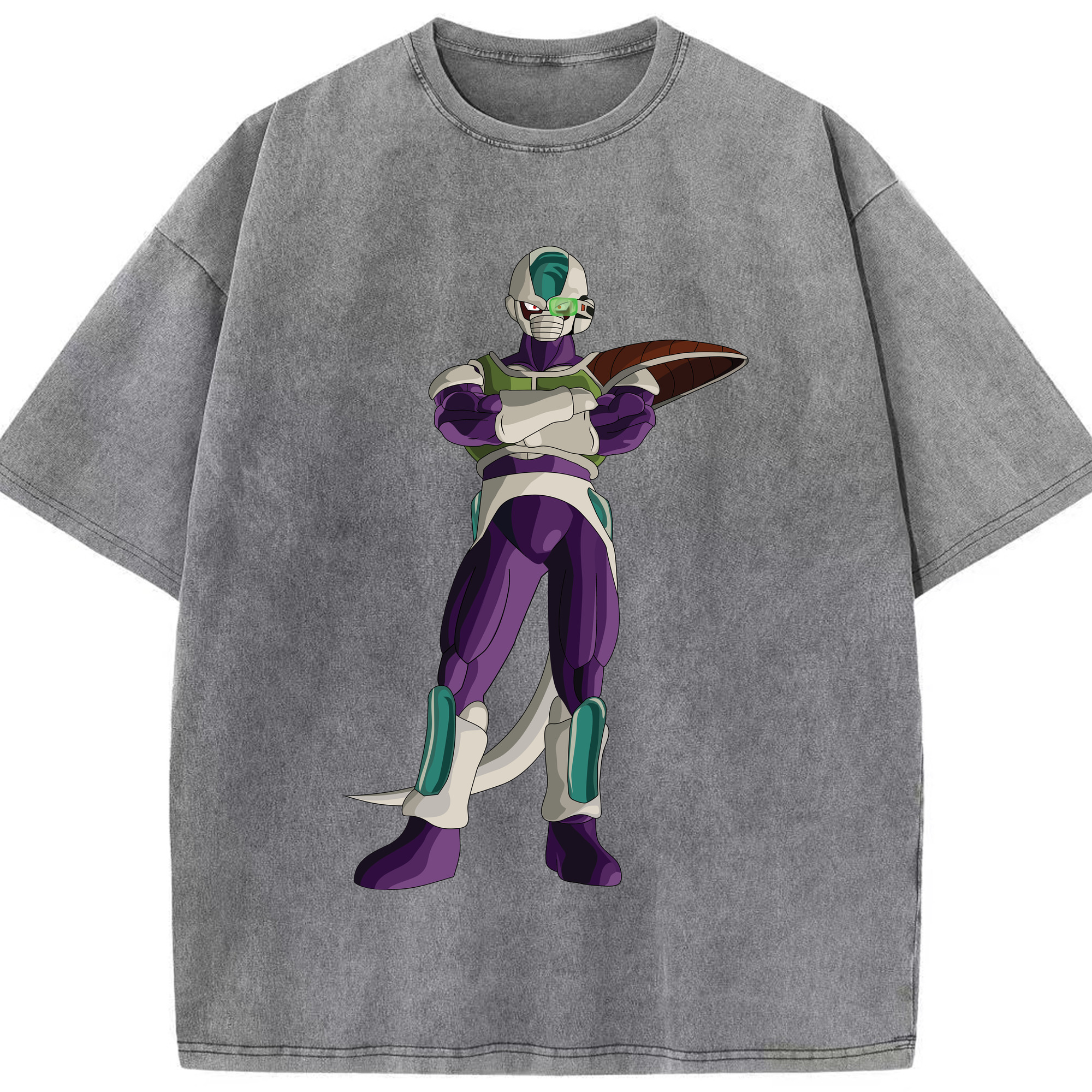 （画像用） ドラゴンボール フリーザ DRAGON BALL Frieza 綿100% ヴィンテージ風 半袖Tシャツ（フロントプリント）