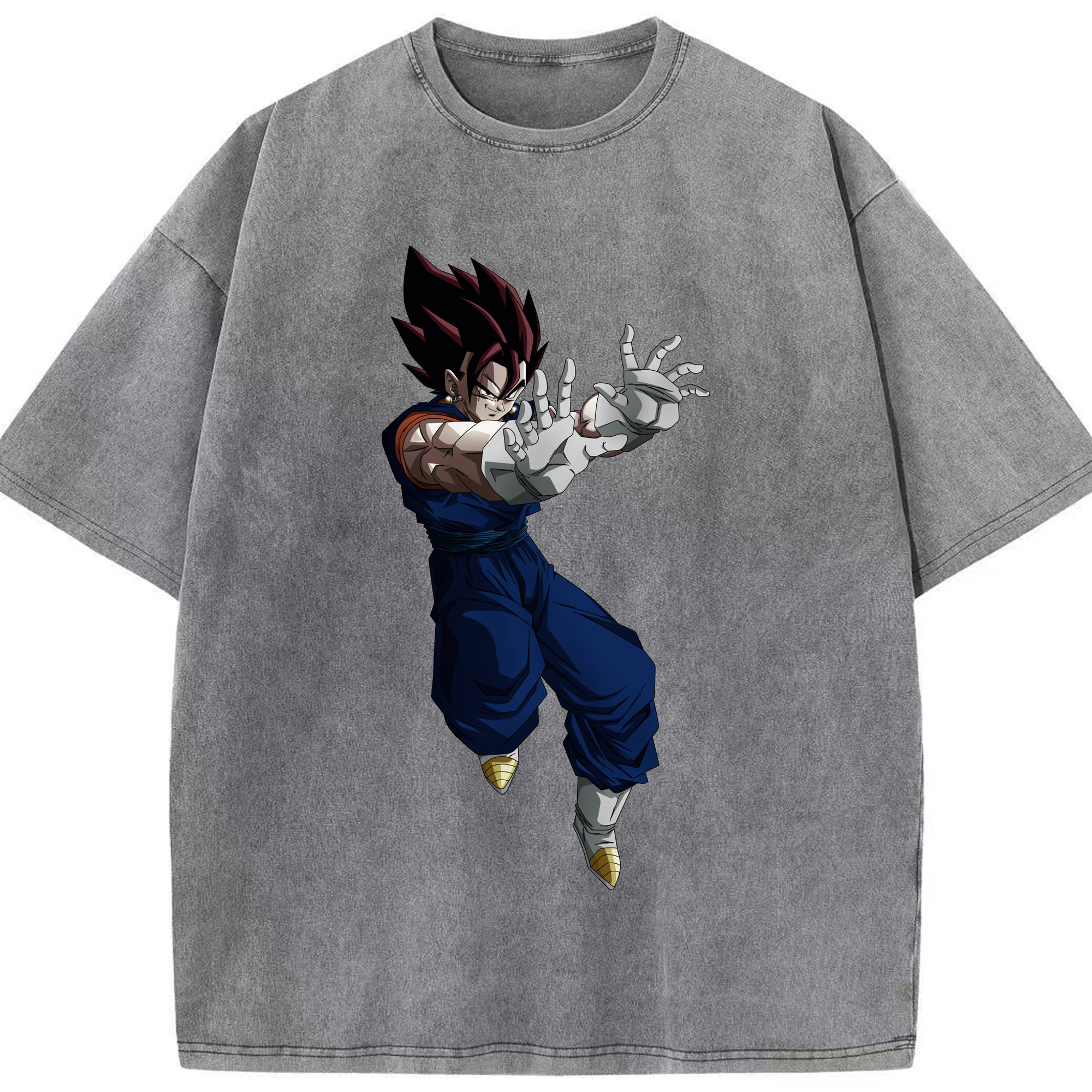 （画像用） ドラゴンボール ベジット DRAGON BALL Vegetto 綿100% ヴィンテージ風 半袖Tシャツ（フロントプリント）