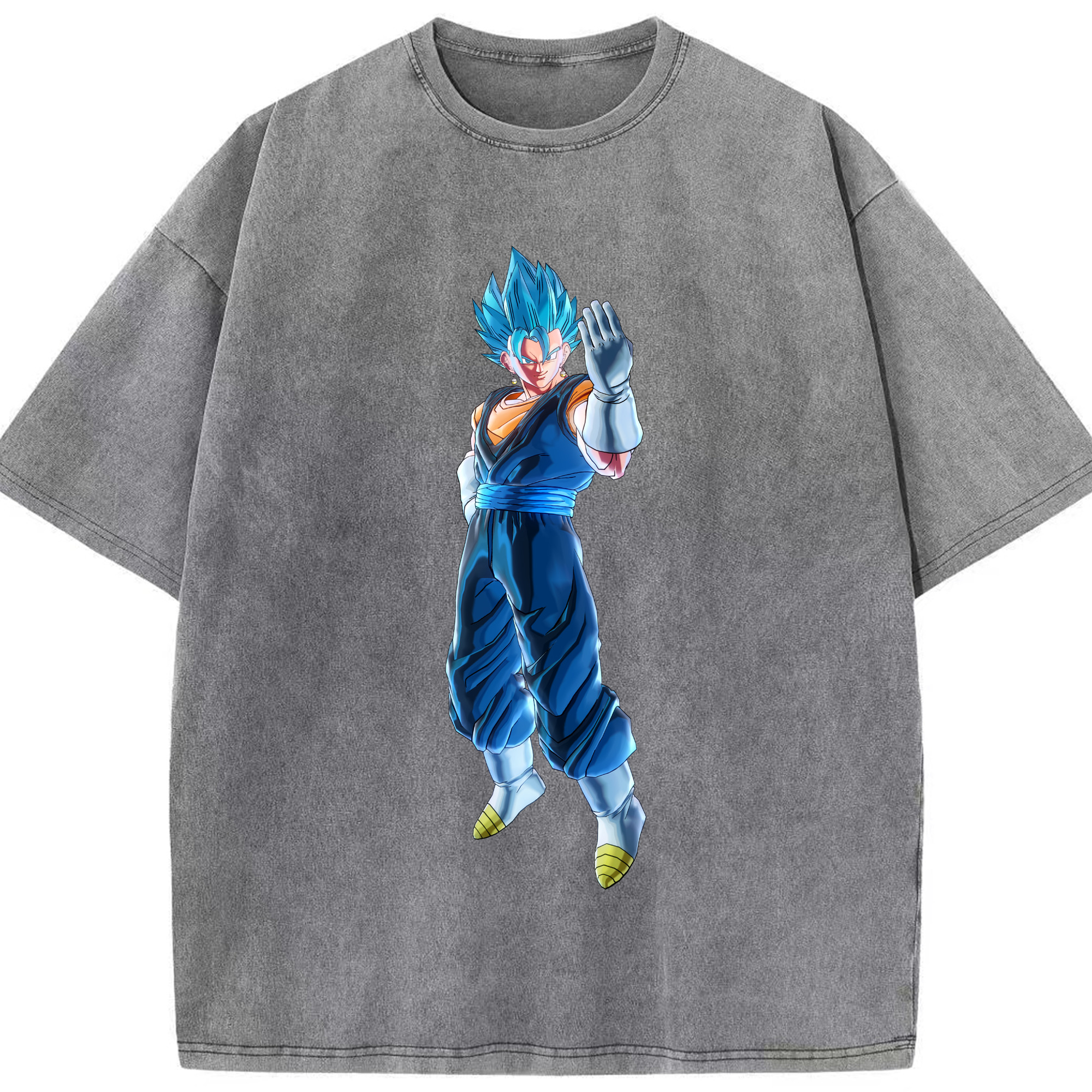（画像用） ドラゴンボール ベジット DRAGON BALL Vegetto 綿100% ヴィンテージ風 半袖Tシャツ（フロントプリント）