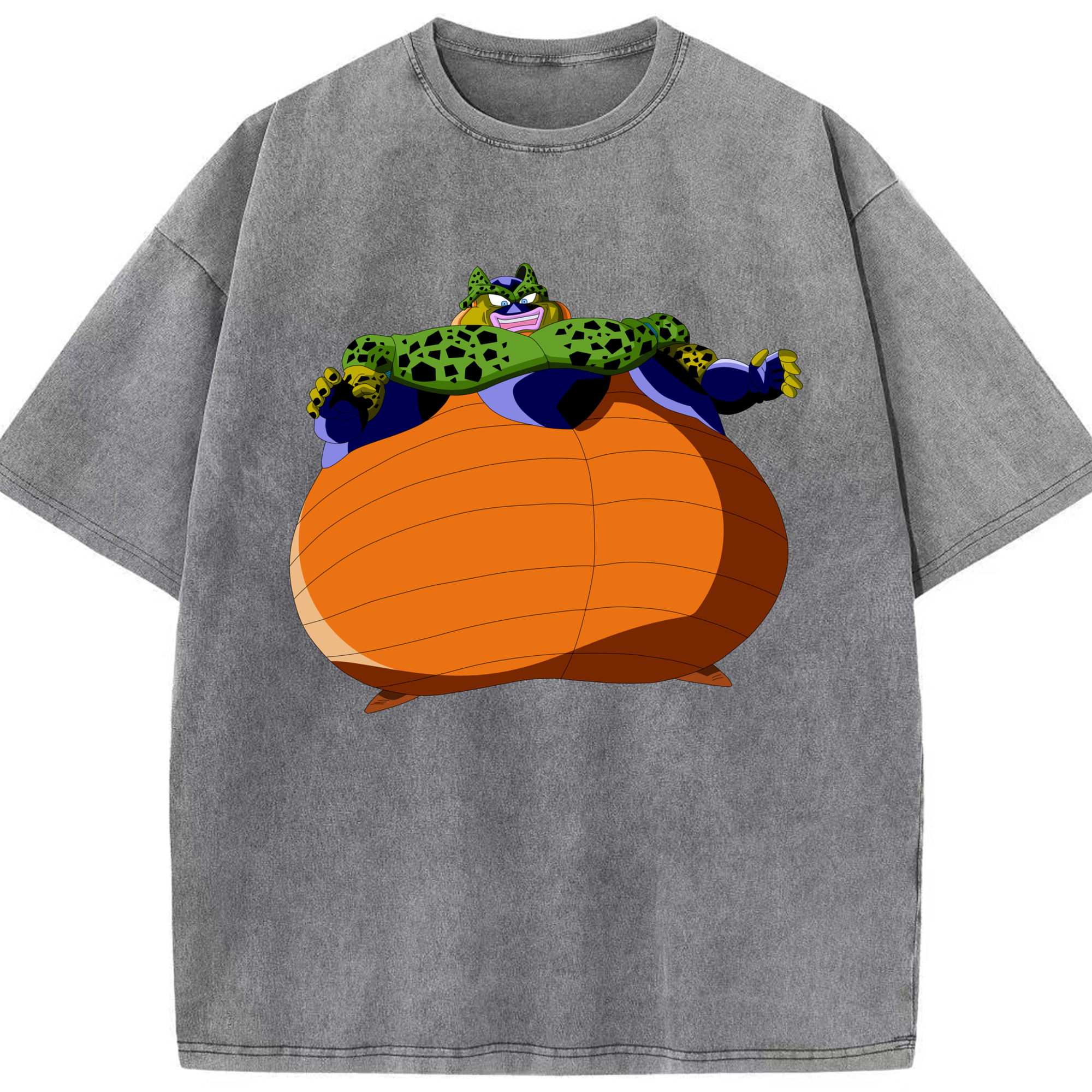 （画像用） ドラゴンボール セル DRAGON BALL Cell 綿100% ヴィンテージ風 半袖Tシャツ（フロントプリント）