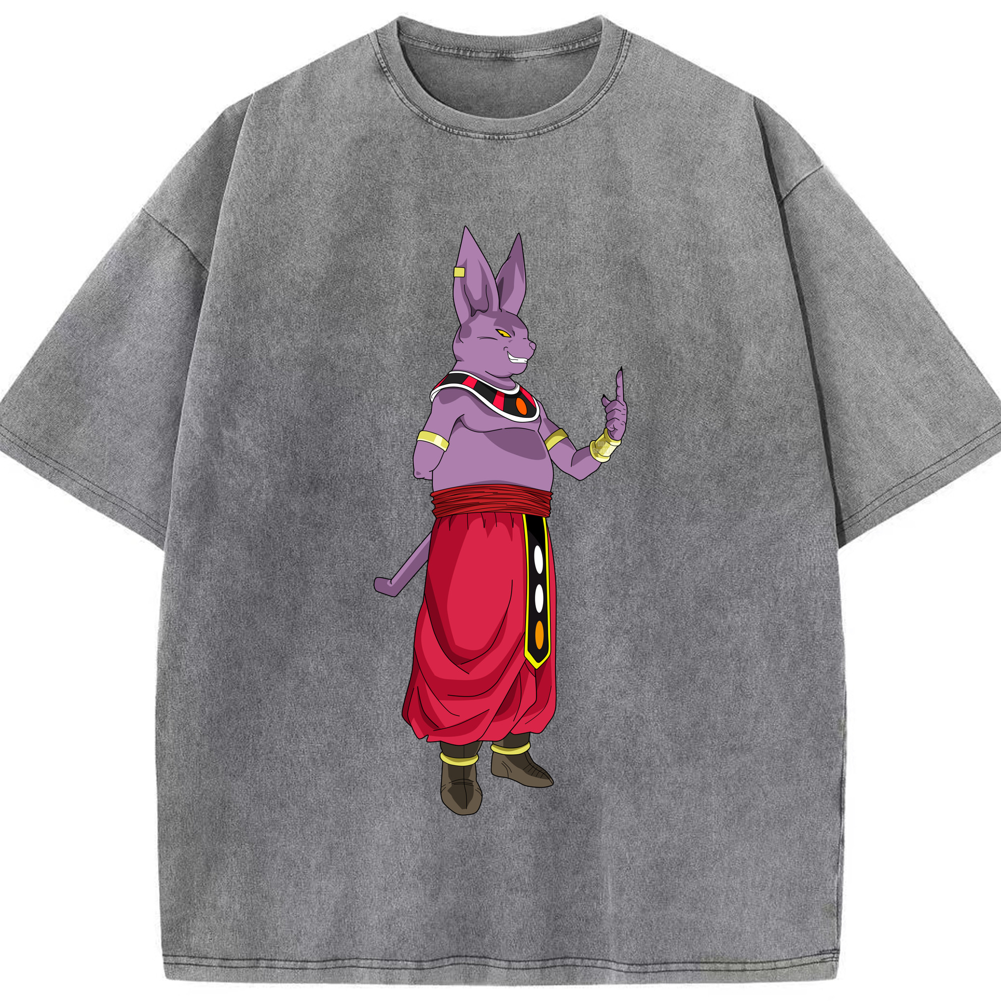 （画像用） ドラゴンボール シャンパ DRAGON BALL Champa 綿100% ヴィンテージ風 半袖Tシャツ（フロントプリント）