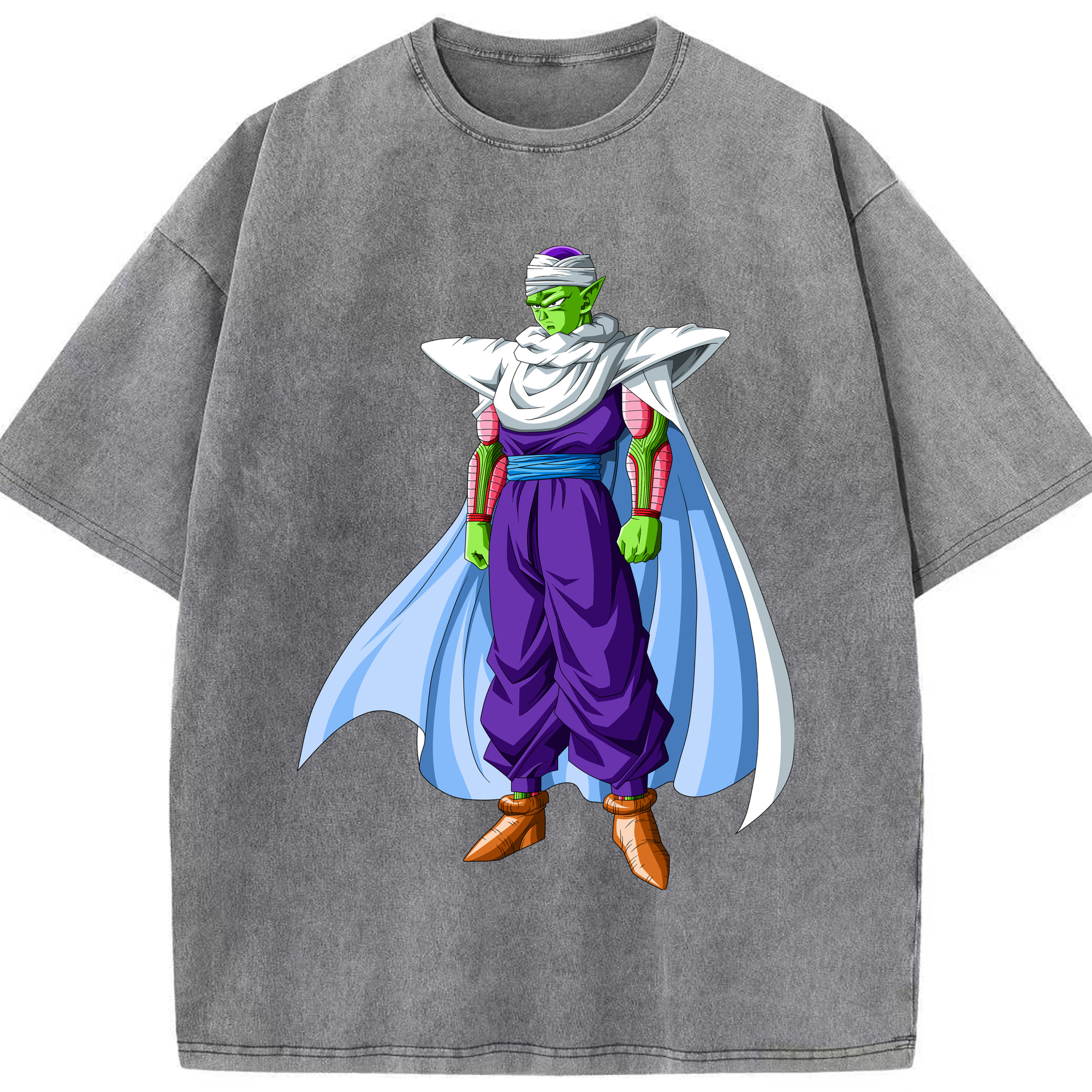 （画像用） ドラゴンボール ピッコロ DRAGON BALL Piccolo 綿100% ヴィンテージ風 半袖Tシャツ（フロントプリント）