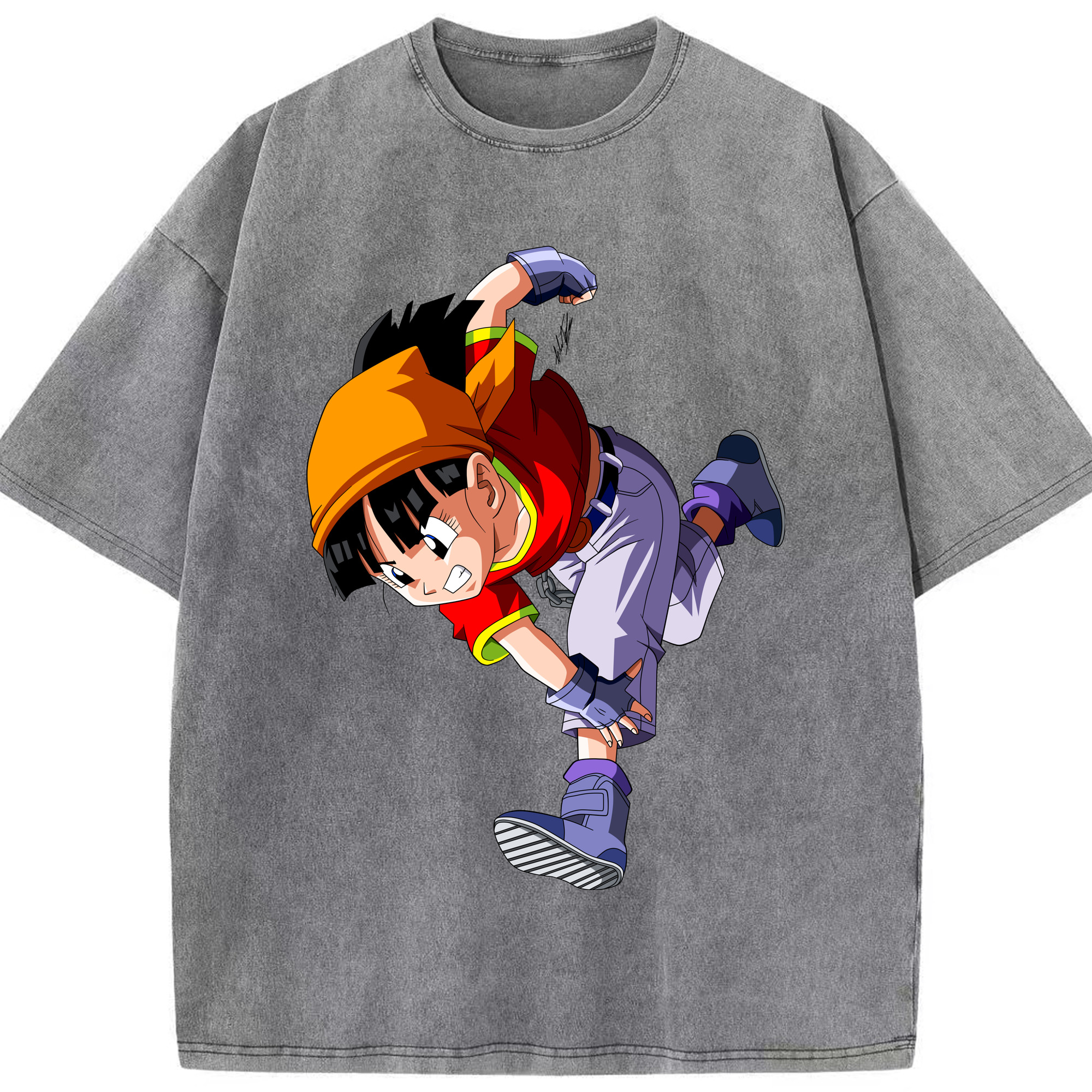 （画像用） ドラゴンボール パン DRAGON BALL Pan 綿100% ヴィンテージ風 半袖Tシャツ（フロントプリント）