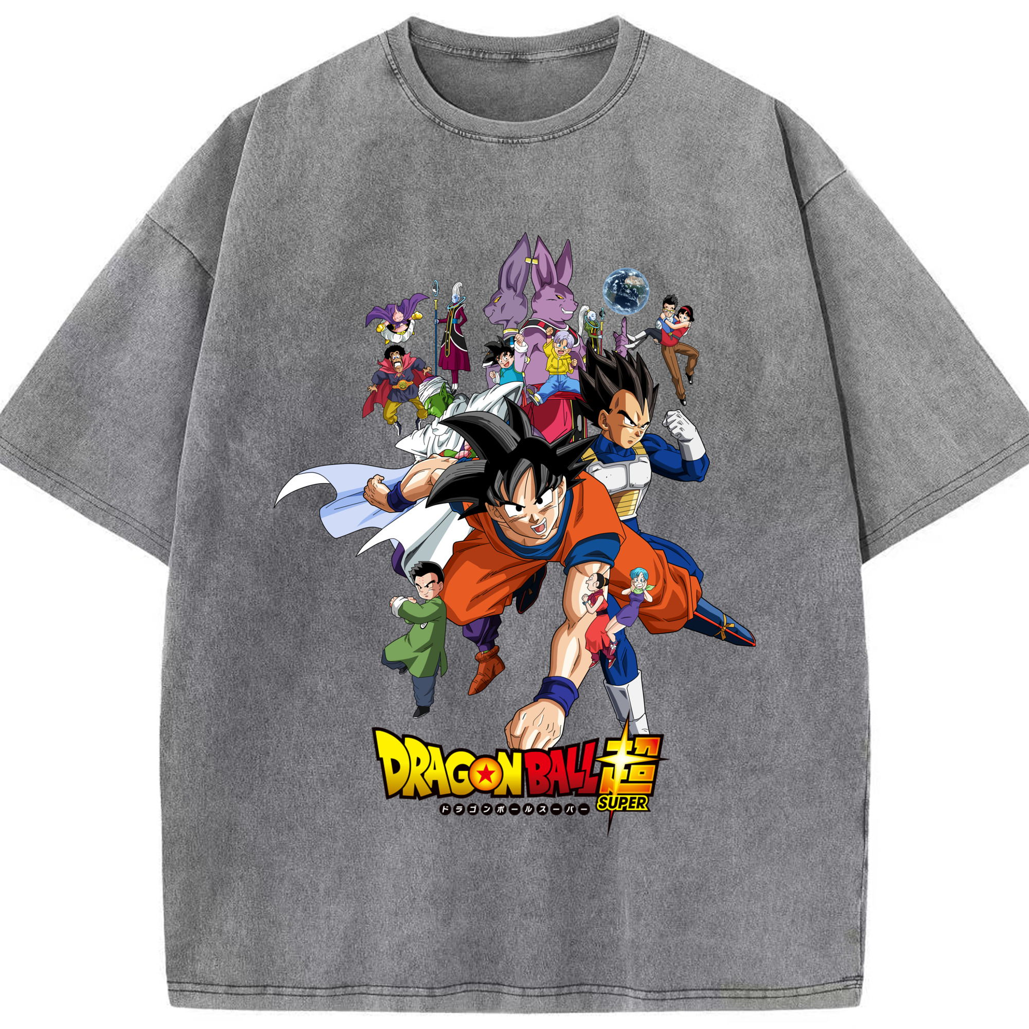 （画像用） ドラゴンボール DRAGON BALL 綿100% ヴィンテージ風 半袖Tシャツ（フロントプリント）
