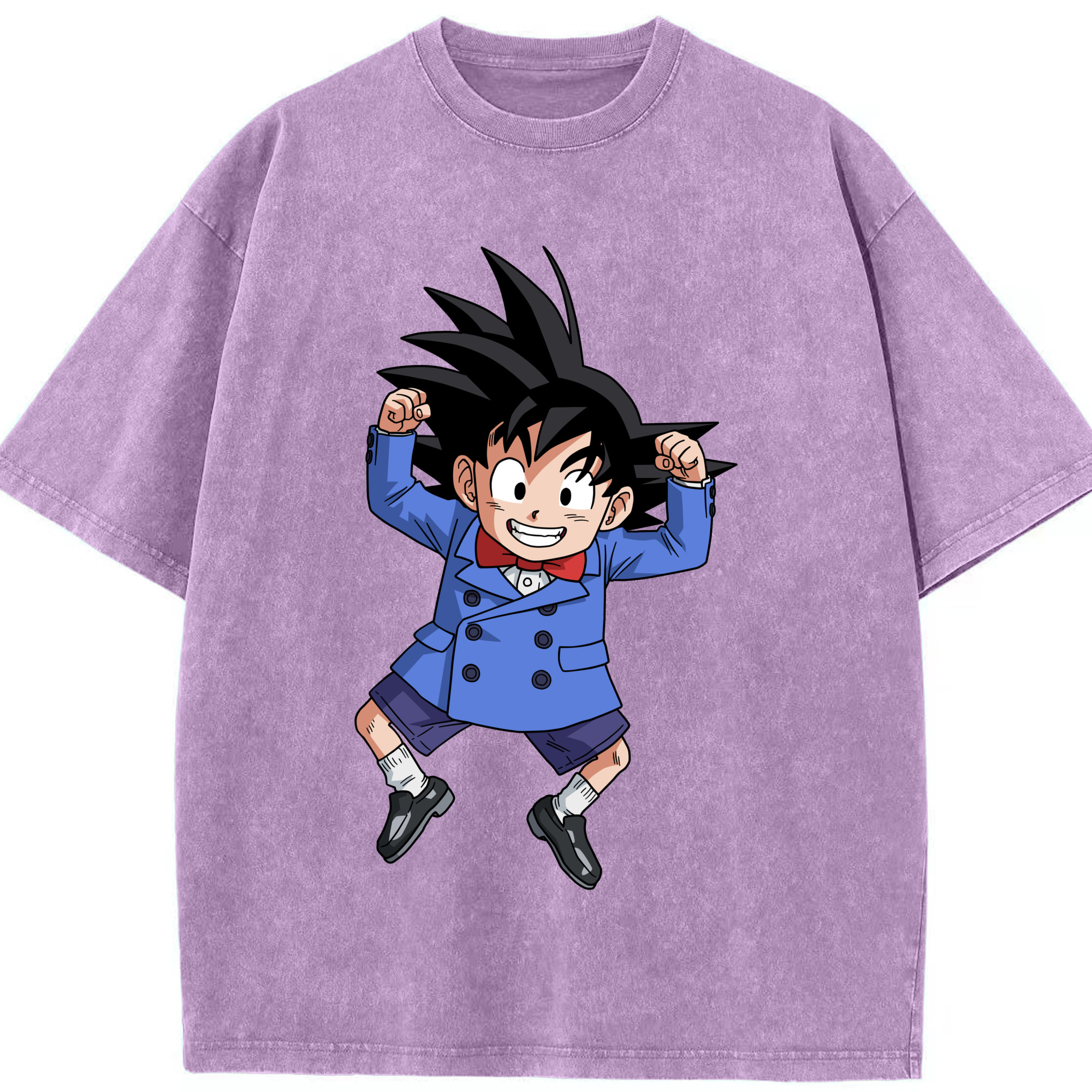 （画像用） ドラゴンボール 孫悟空（そん ごくう）Son Goku カカロット DRAGON BALL Kakarotto 綿100% ヴィンテージ風 半袖Tシャツ（フロントプリント）