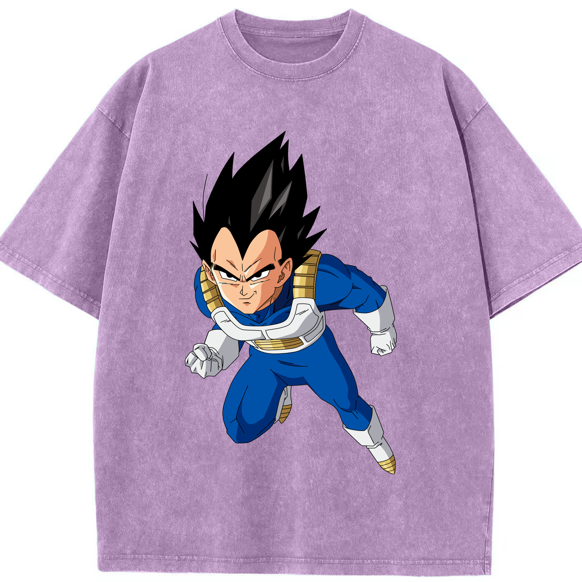 （画像用） ドラゴンボール ベジータ四世（Bejīta Yonsei）DRAGON BALL Vegeta IV 綿100% ヴィンテージ風 半袖Tシャツ（フロントプリント）