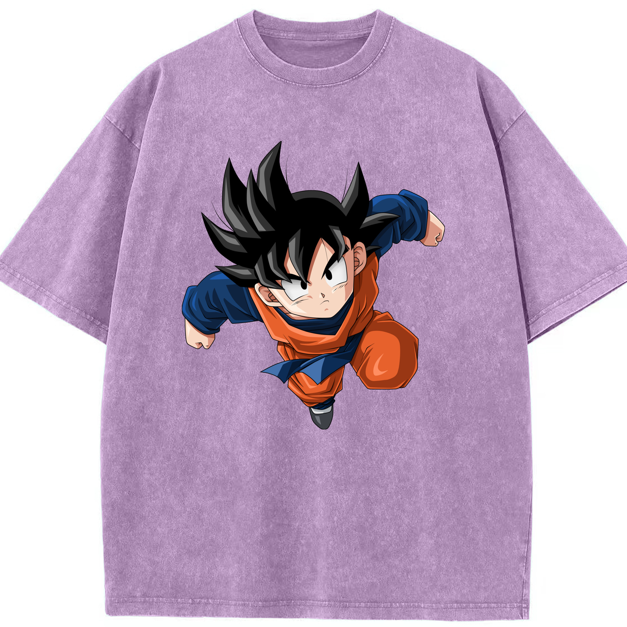 （画像用） ドラゴンボール 孫悟空（そん ごくう）Son Goku カカロット DRAGON BALL Kakarotto 綿100% ヴィンテージ風 半袖Tシャツ（フロントプリント）