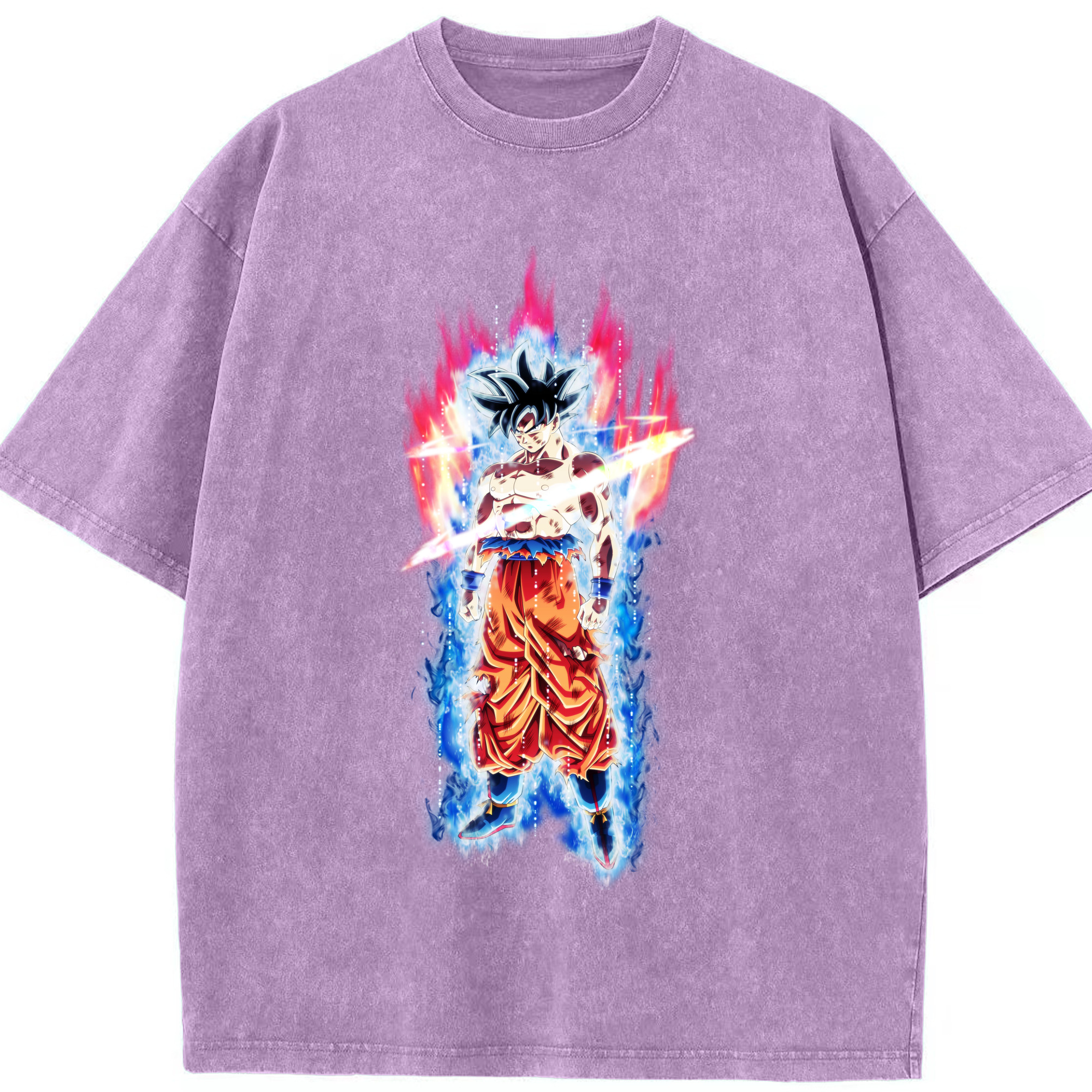 （画像用） ドラゴンボール 孫悟空（そん ごくう）Son Goku カカロット DRAGON BALL Kakarotto 綿100% ヴィンテージ風 半袖Tシャツ（フロントプリント）