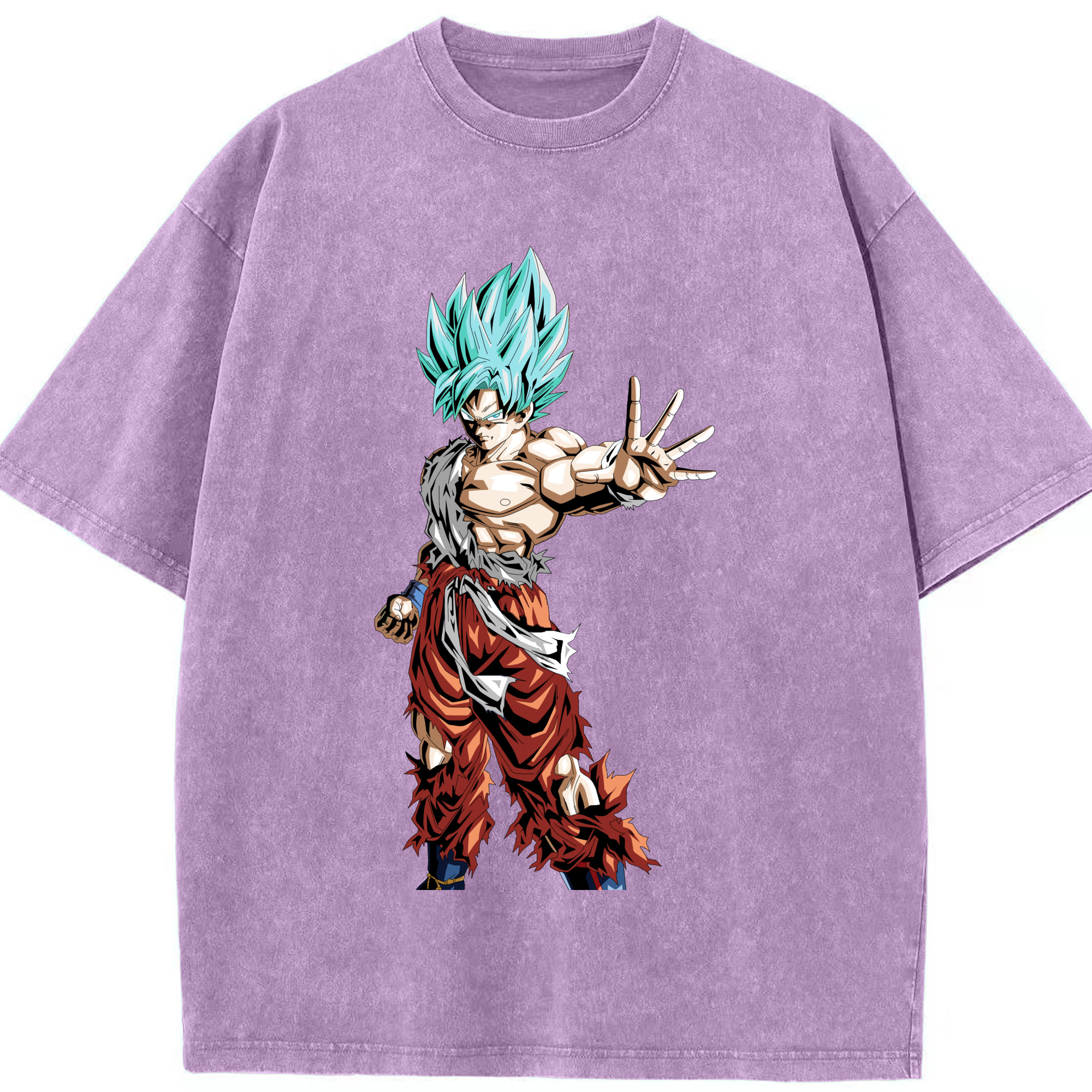 （画像用） ドラゴンボール 孫悟空（そん ごくう）Son Goku カカロット DRAGON BALL Kakarotto 綿100% ヴィンテージ風 半袖Tシャツ（フロントプリント）