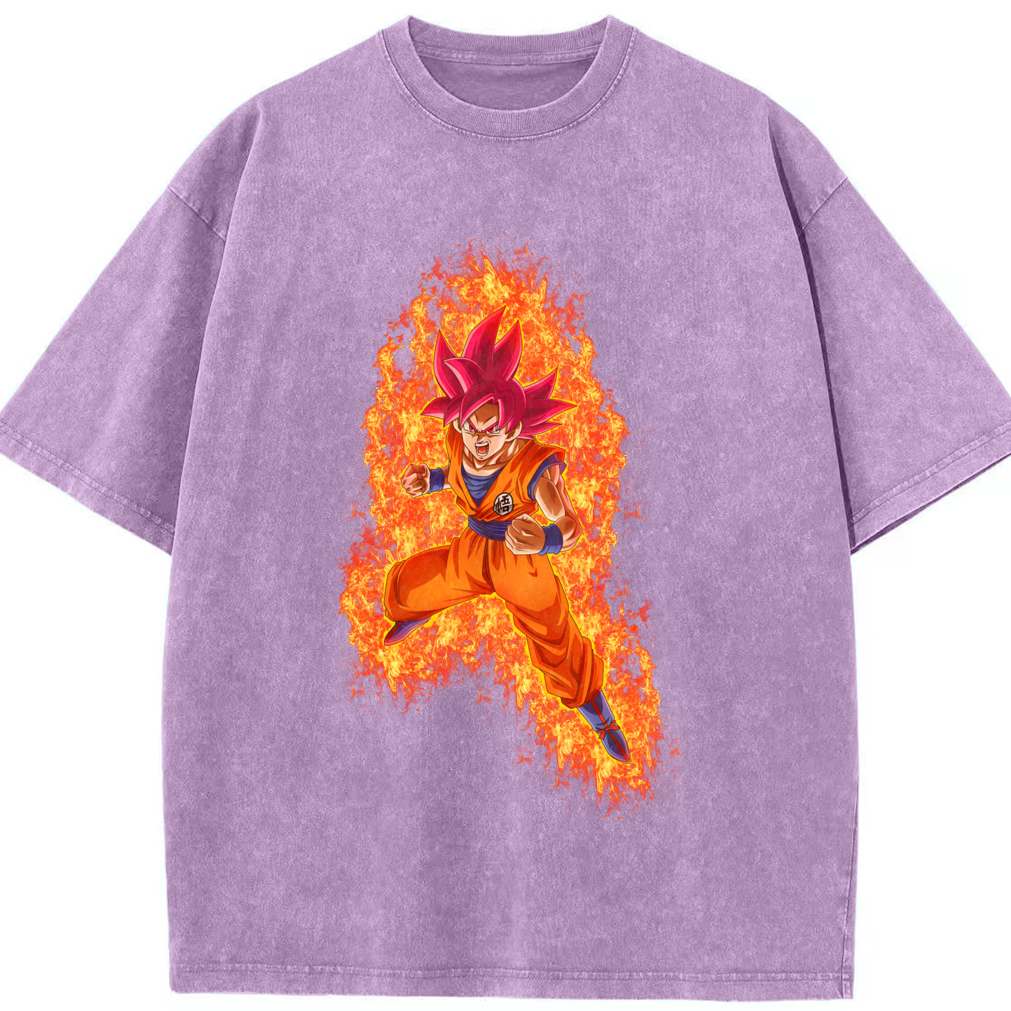 （画像用） ドラゴンボール 孫悟空（そん ごくう）Son Goku カカロット DRAGON BALL Kakarotto 綿100% ヴィンテージ風 半袖Tシャツ（フロントプリント）