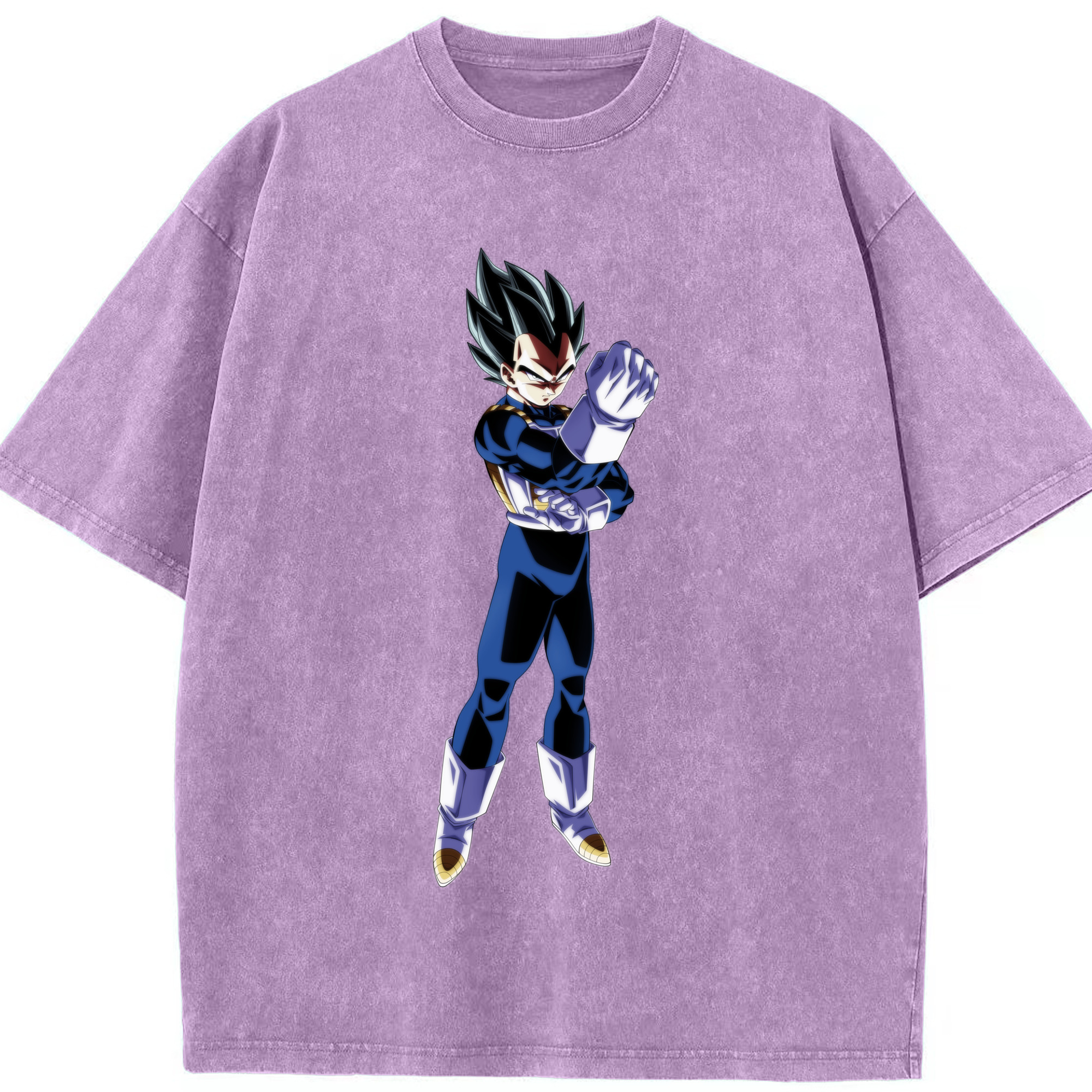 （画像用） ドラゴンボール ベジータ四世（Bejīta Yonsei）DRAGON BALL Vegeta IV 綿100% ヴィンテージ風 半袖Tシャツ（フロントプリント）