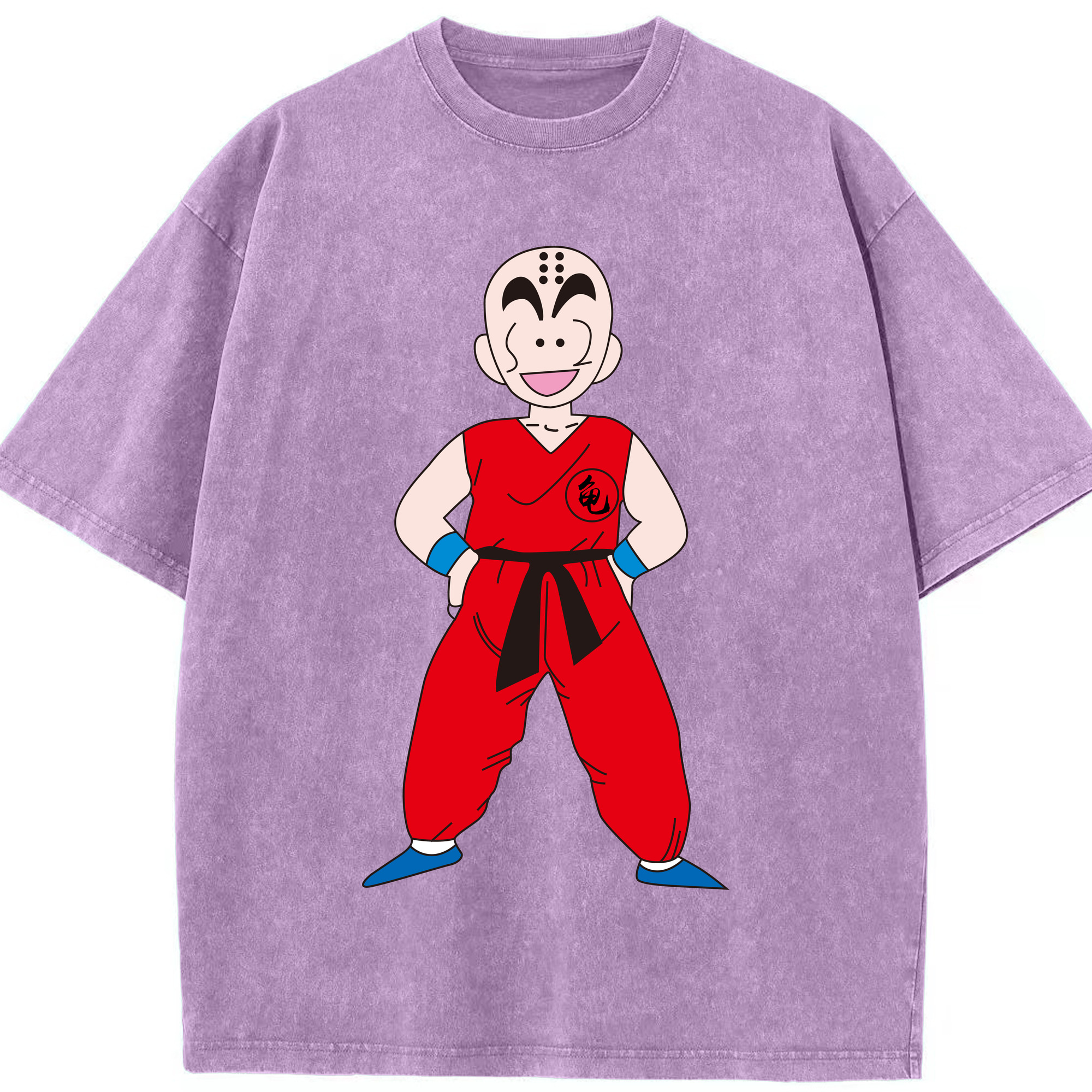 （画像用） ドラゴンボール クリリン DRAGON BALL krillin 綿100% ヴィンテージ風 半袖Tシャツ（フロントプリント）