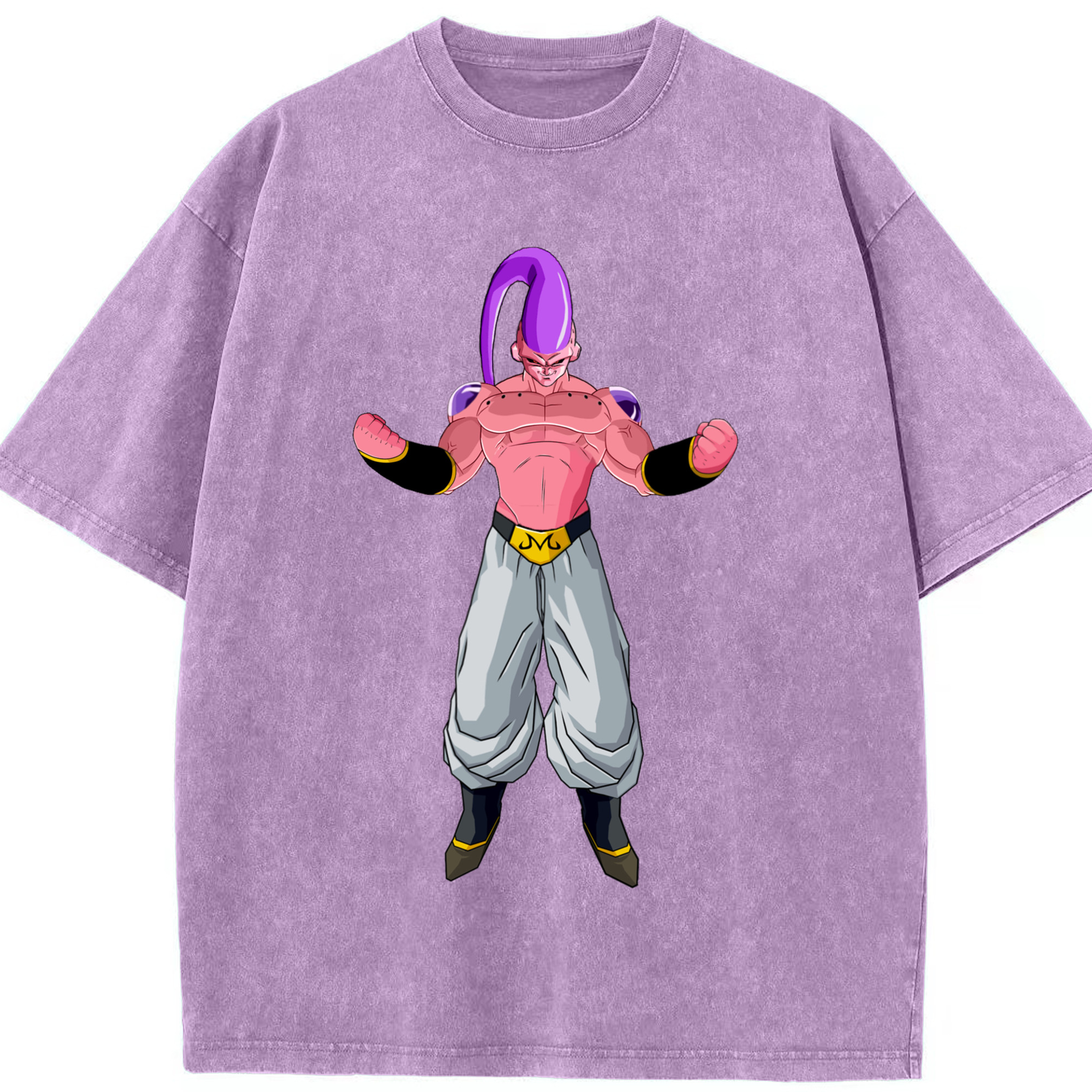 ドラゴンボール 魔人ブウ DRAGON BALL Majin Buu 綿100% ヴィンテージ風 半袖Tシャツ（フロントプリント）