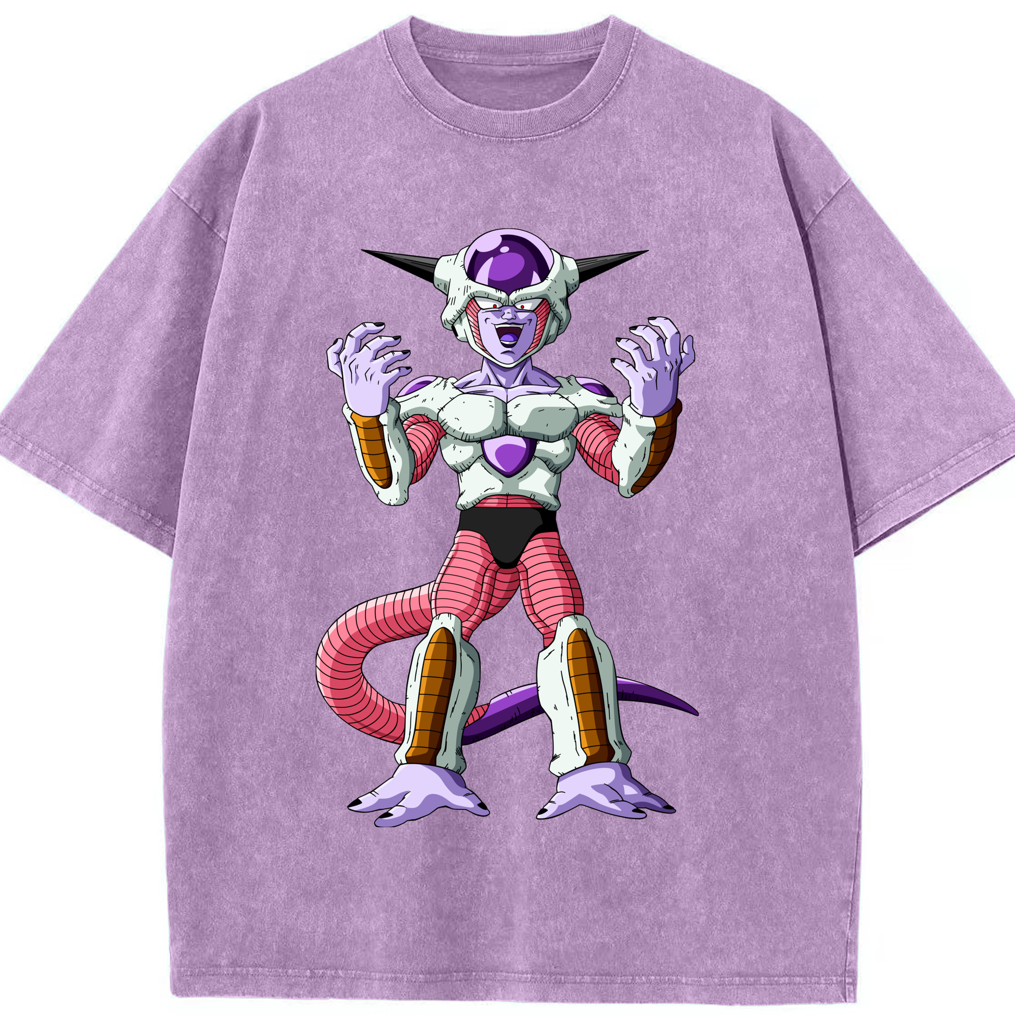 （画像用） ドラゴンボール フリーザ DRAGON BALL Frieza 綿100% ヴィンテージ風 半袖Tシャツ（フロントプリント）