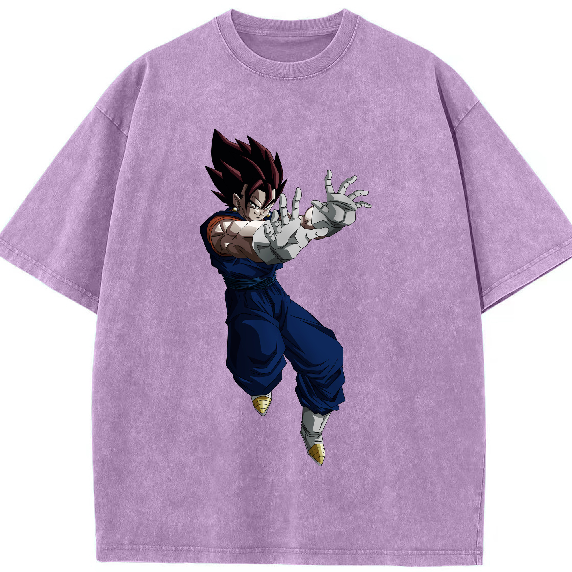 （画像用） ドラゴンボール ベジット DRAGON BALL Vegetto 綿100% ヴィンテージ風 半袖Tシャツ（フロントプリント）