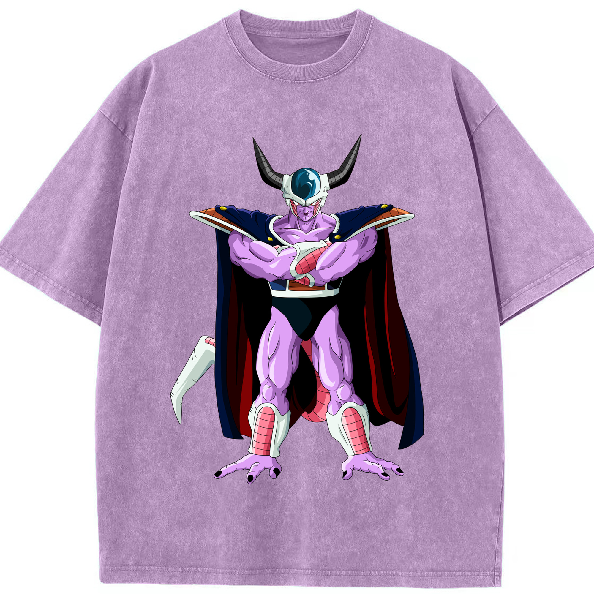 （画像用） ドラゴンボール コルド大王 DRAGON BALL King Cold 綿100% ヴィンテージ風 半袖Tシャツ（フロントプリント）