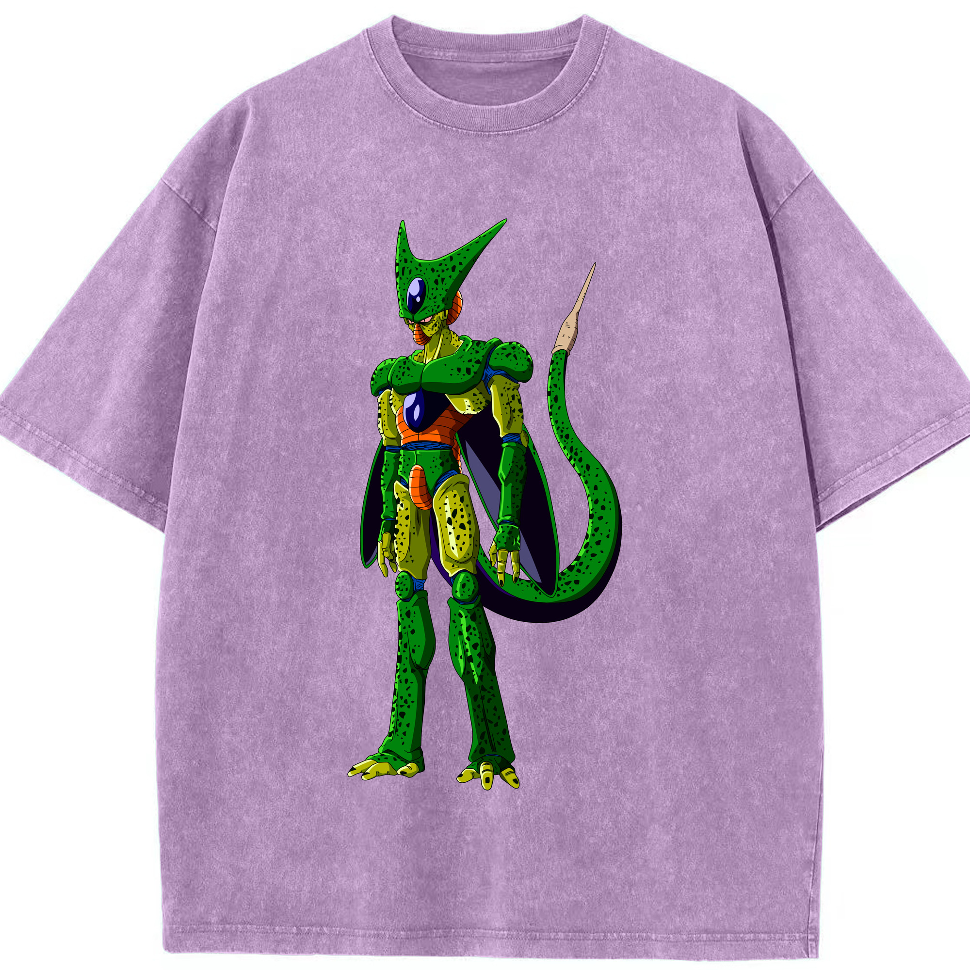 （画像用） ドラゴンボール セル DRAGON BALL Cell 綿100% ヴィンテージ風 半袖Tシャツ（フロントプリント）
