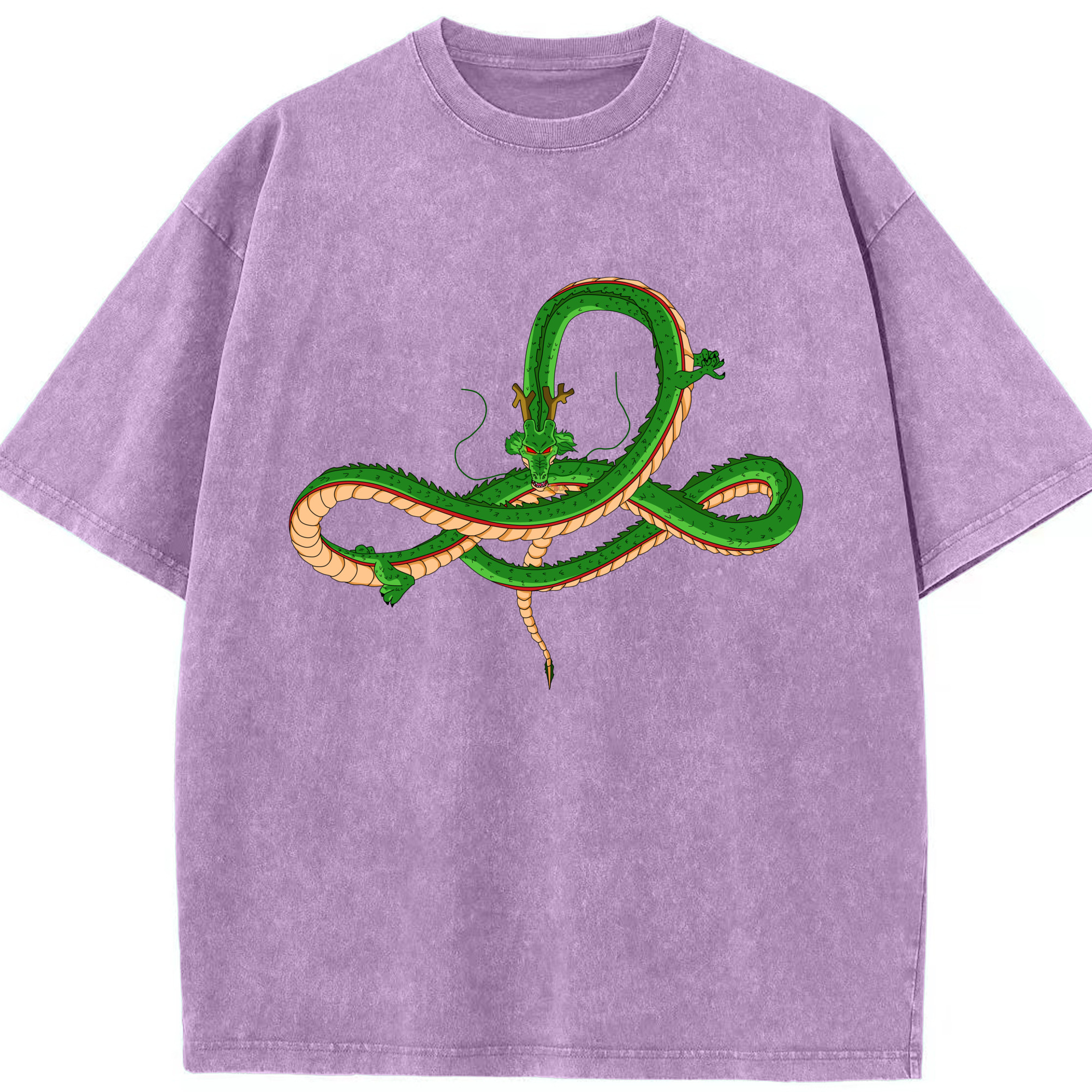 （画像用） ドラゴンボール 神龍 シェンロン DRAGON BALL Shenron 綿100% ヴィンテージ風 半袖Tシャツ（フロントプリント）