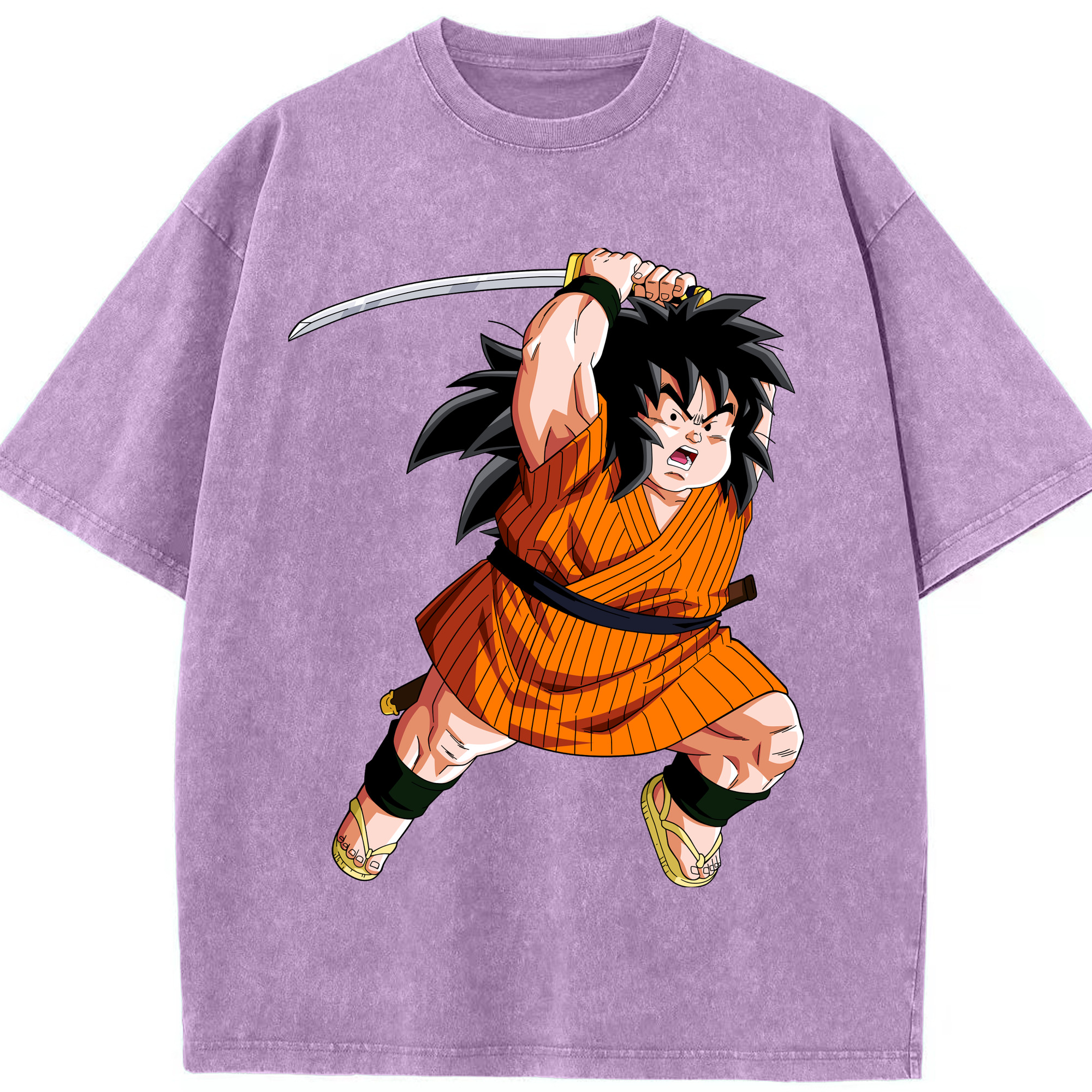 （画像用） ドラゴンボール やじろべえ DRAGON BALL Yajirobe 綿100% ヴィンテージ風 半袖Tシャツ（フロントプリント）