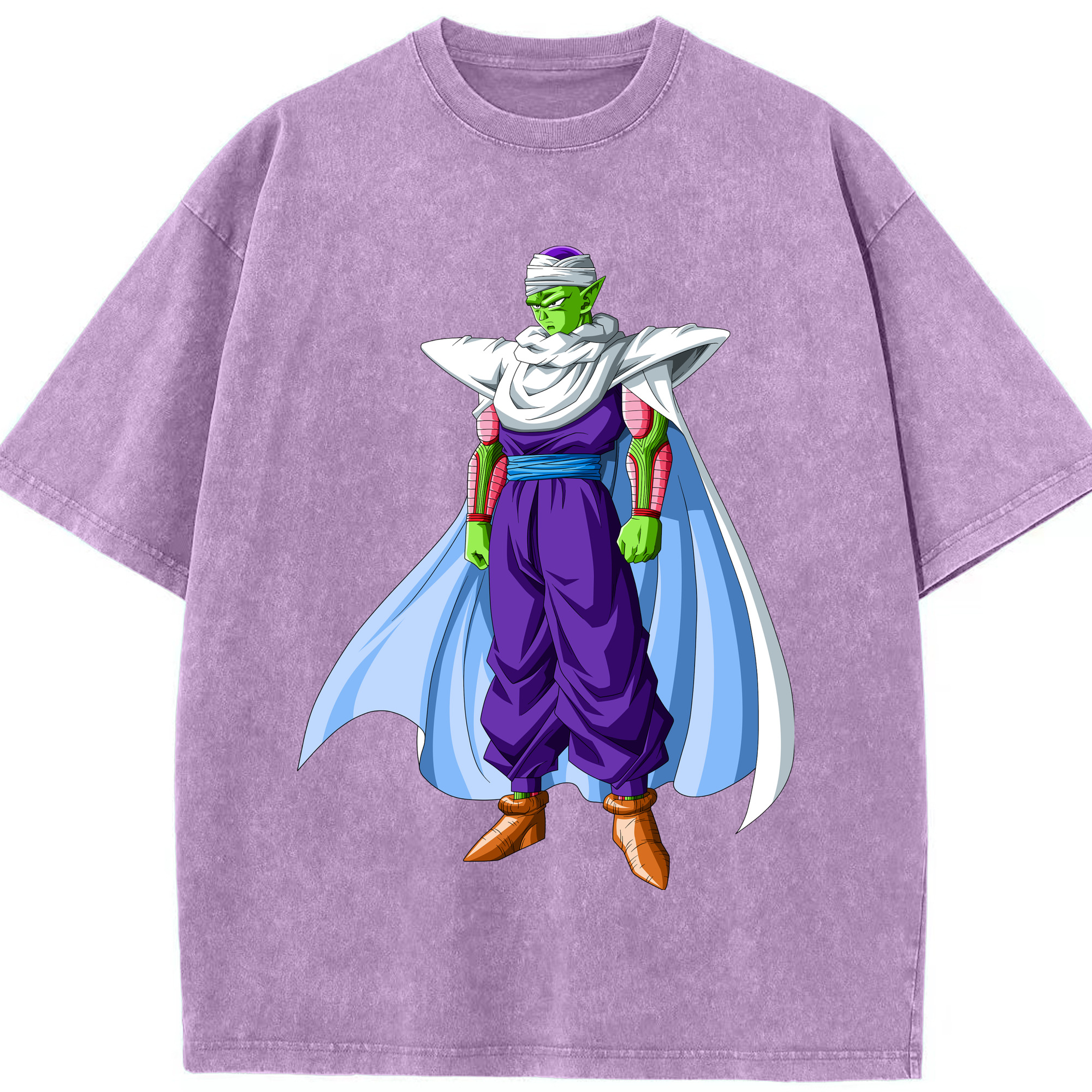 （画像用） ドラゴンボール ピッコロ DRAGON BALL Piccolo 綿100% ヴィンテージ風 半袖Tシャツ（フロントプリント）