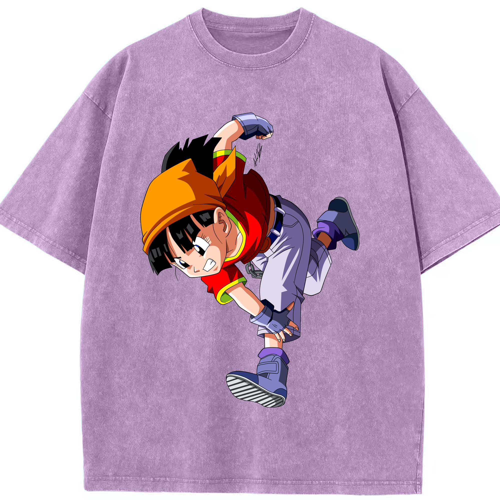 （画像用） ドラゴンボール パン DRAGON BALL Pan 綿100% ヴィンテージ風 半袖Tシャツ（フロントプリント）