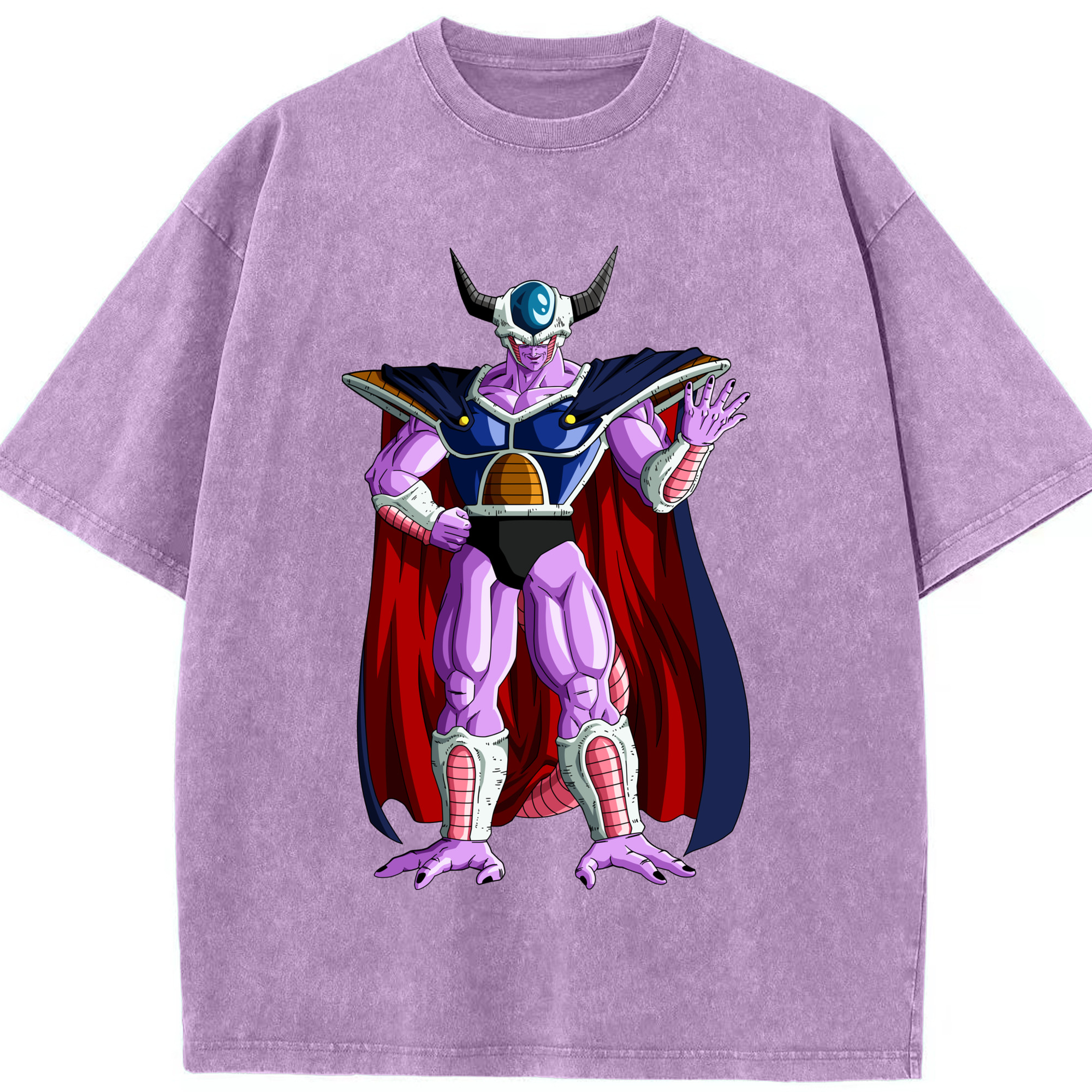（画像用） ドラゴンボール コルド大王 DRAGON BALL King Cold 綿100% ヴィンテージ風 半袖Tシャツ（フロントプリント）