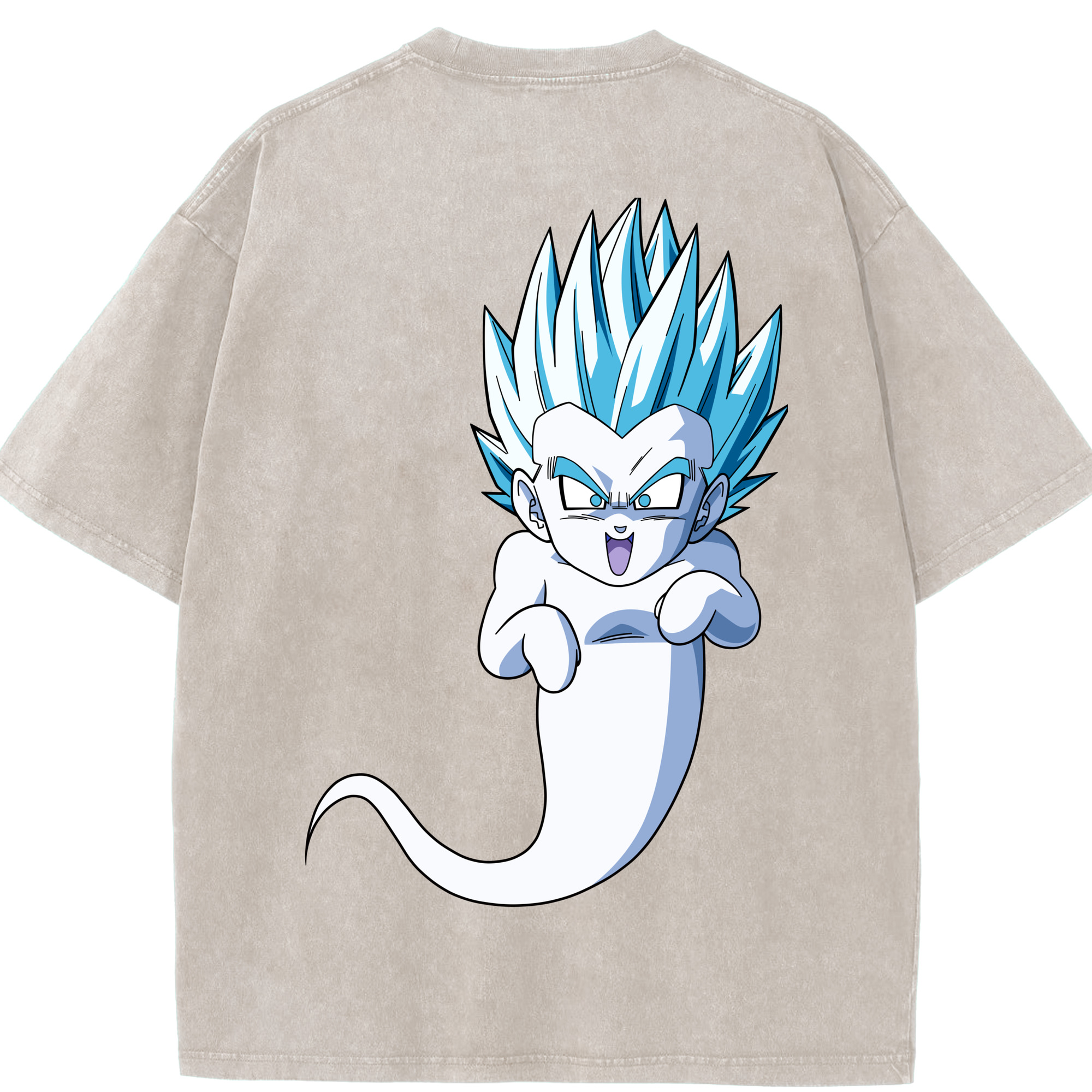 （画像用） ドラゴンボール ベジット DRAGON BALL Vegetto 綿100% ヴィンテージ風 半袖Tシャツ（背面プリント）