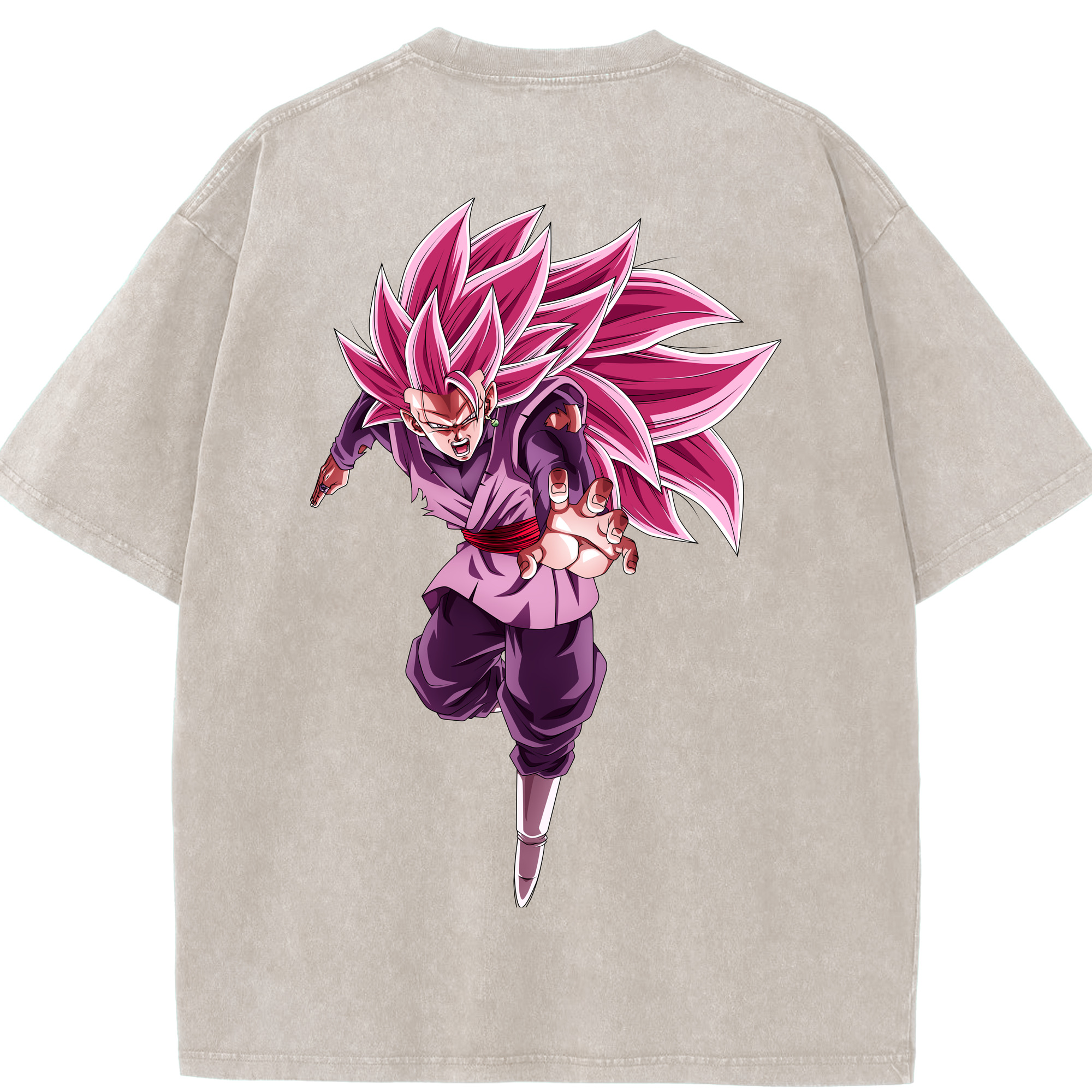 （画像用） ドラゴンボール ベジット DRAGON BALL Vegetto 綿100% ヴィンテージ風 半袖Tシャツ（背面プリント）