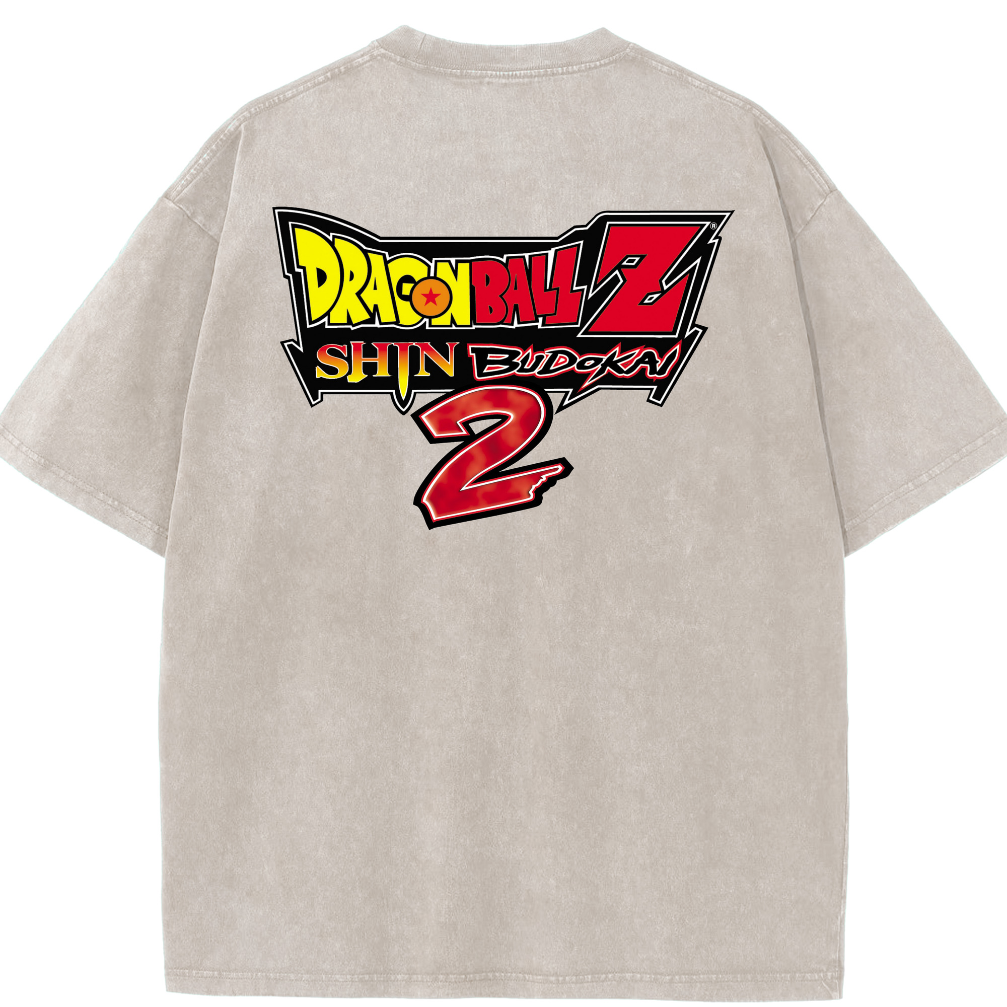 （画像用） ドラゴンボール DRAGON BALL 綿100% ヴィンテージ風 半袖Tシャツ（背面プリント）