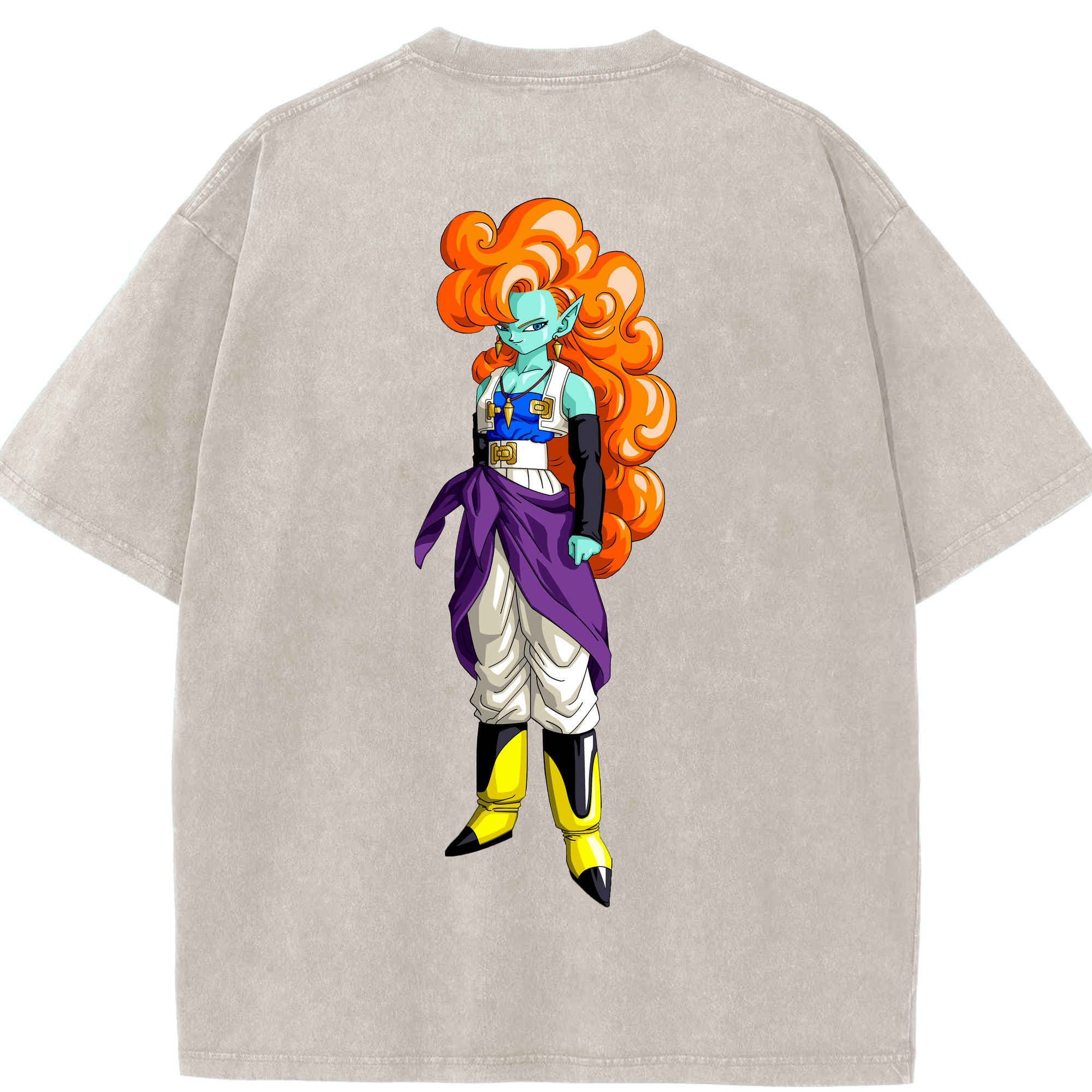 （画像用） ドラゴンボール DRAGON BALL 綿100% ヴィンテージ風 半袖Tシャツ（背面プリント）