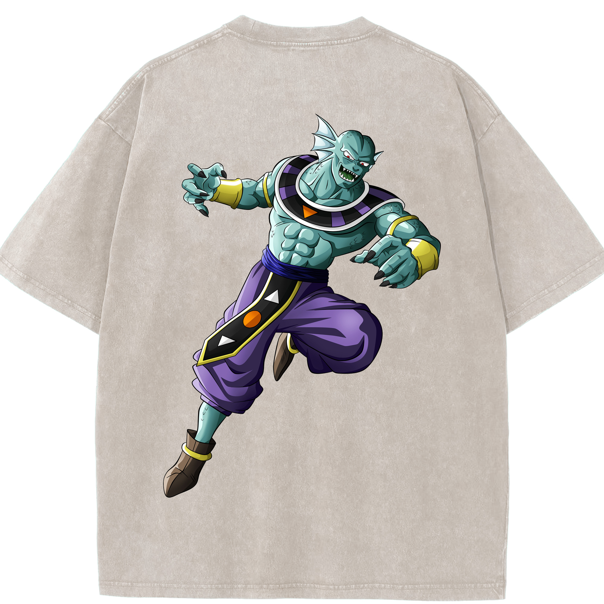 （画像用） ドラゴンボール DRAGON BALL 綿100% ヴィンテージ風 半袖Tシャツ（背面プリント）