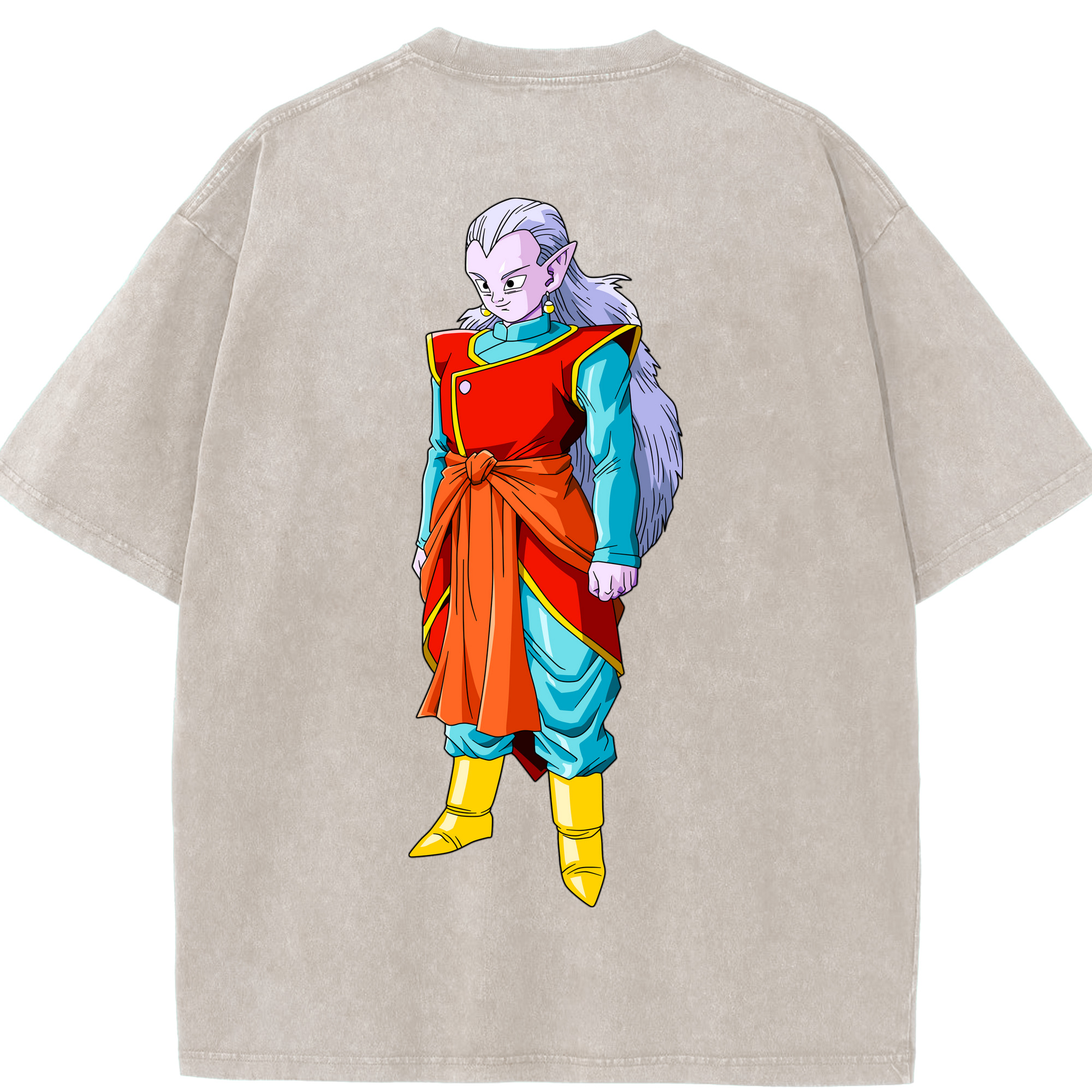 （画像用） ドラゴンボール DRAGON BALL 綿100% ヴィンテージ風 半袖Tシャツ（背面プリント）