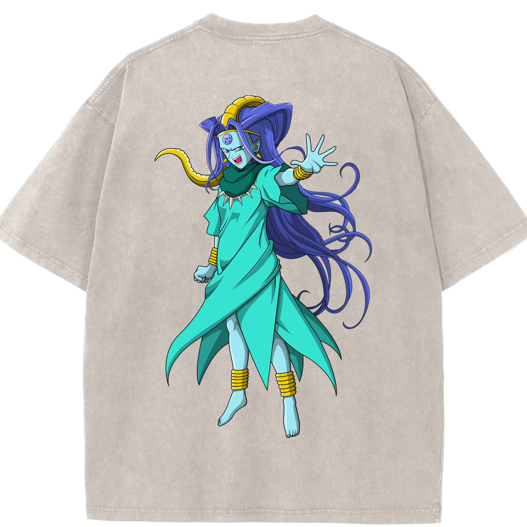 （画像用） ドラゴンボール DRAGON BALL 綿100% ヴィンテージ風 半袖Tシャツ（背面プリント）