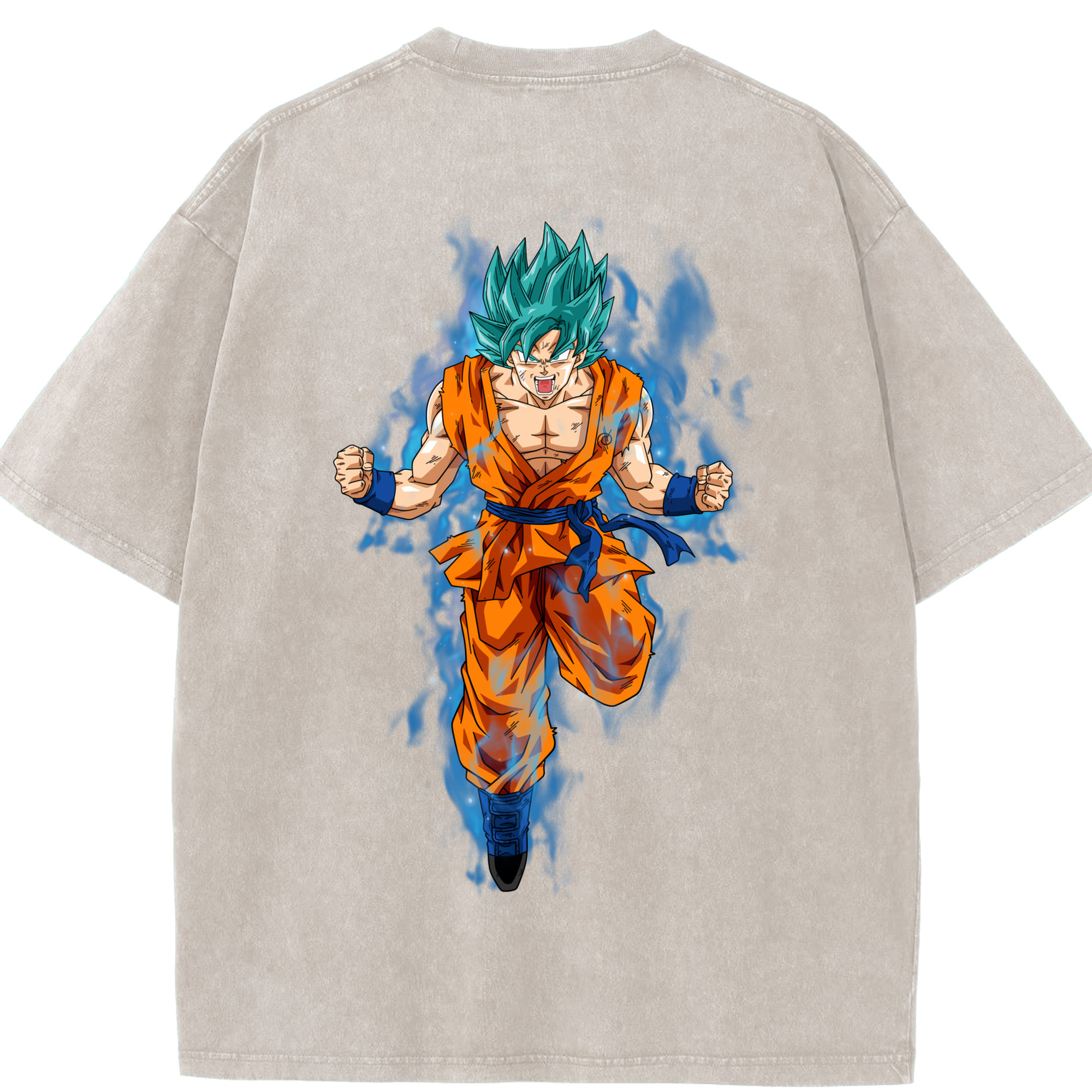（画像用） ドラゴンボール 孫 悟飯（そんごはん）DRAGON BALL Son Gohan 綿100% ヴィンテージ風 半袖Tシャツ（背面プリント）
