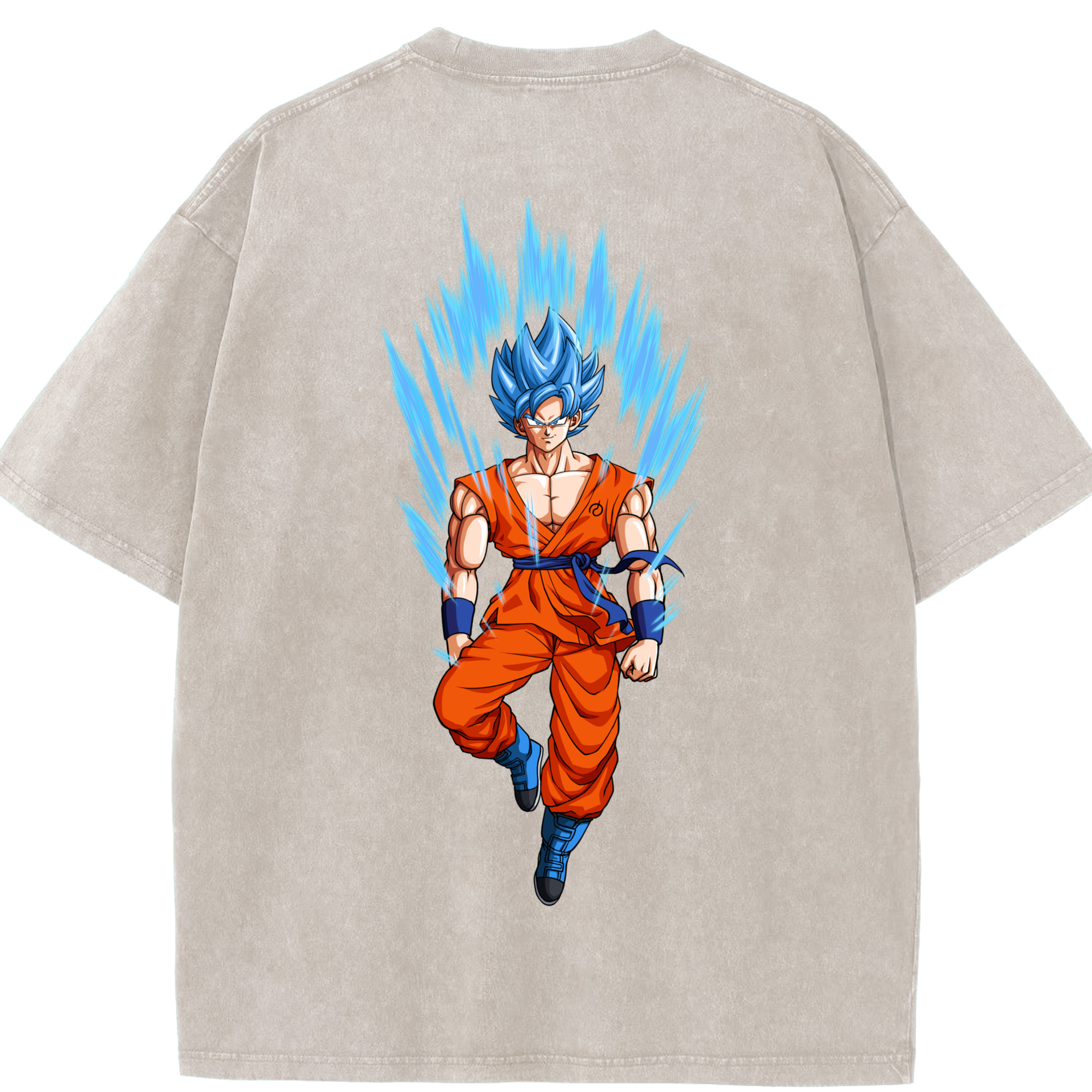 （画像用） ドラゴンボール 孫 悟飯（そんごはん）DRAGON BALL Son Gohan 綿100% ヴィンテージ風 半袖Tシャツ（背面プリント）