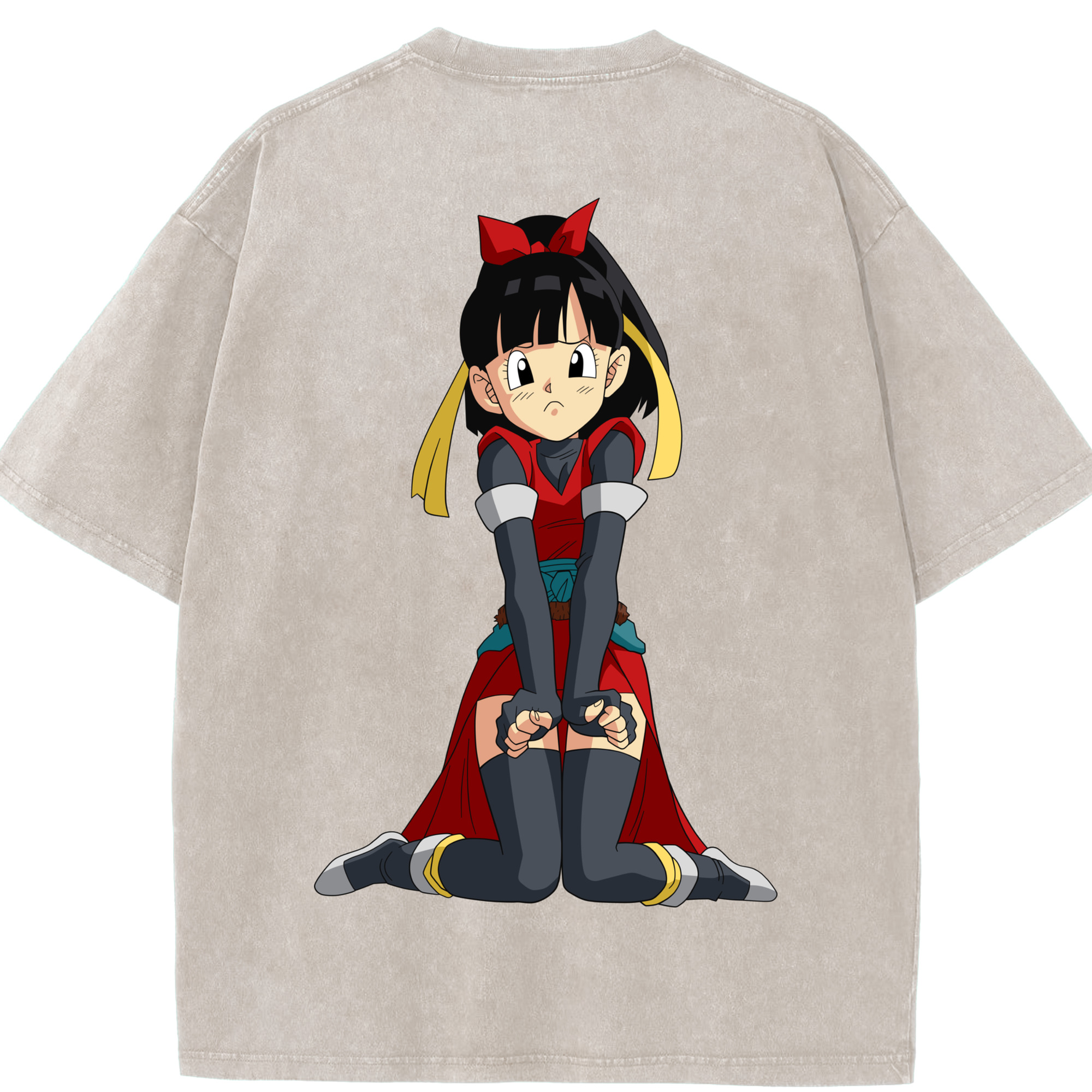 （画像用） ドラゴンボール パン DRAGON BALL Pan 綿100% ヴィンテージ風 半袖Tシャツ（背面プリント）