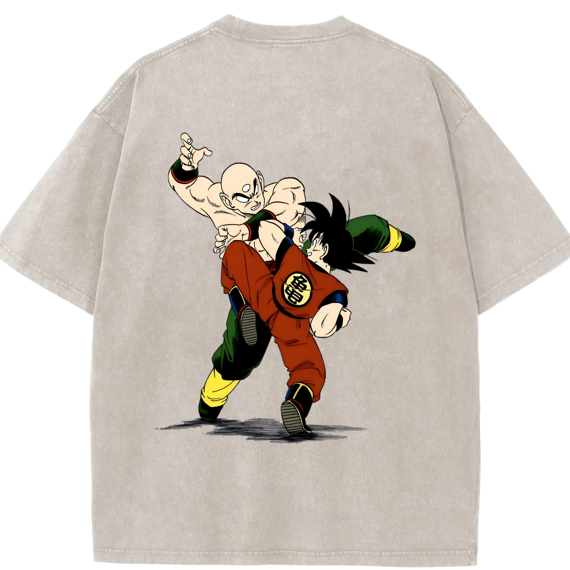 （画像用） ドラゴンボール DRAGON BALL 綿100% ヴィンテージ風 半袖Tシャツ（背面プリント）