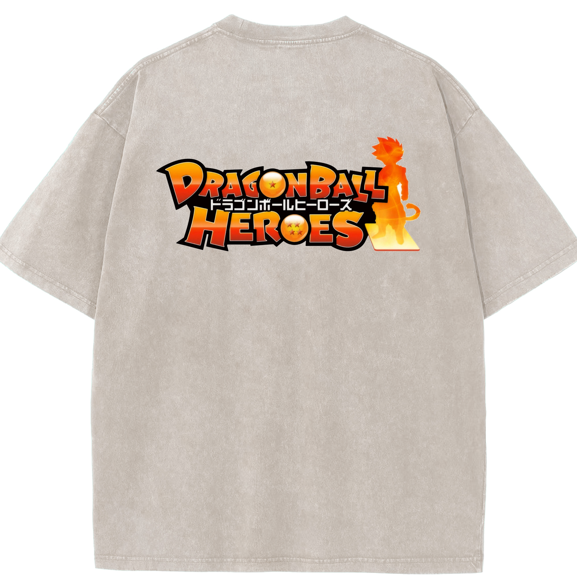 （画像用） ドラゴンボール DRAGON BALL 綿100% ヴィンテージ風 半袖Tシャツ（背面プリント）