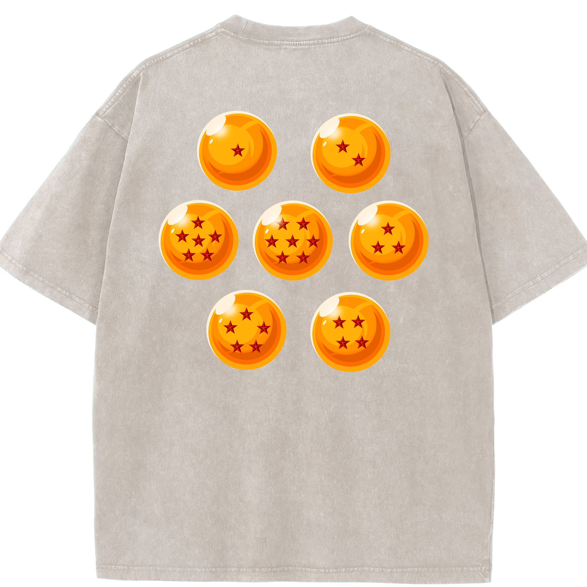 （画像用） ドラゴンボール DRAGON BALL 綿100% ヴィンテージ風 半袖Tシャツ（背面プリント）