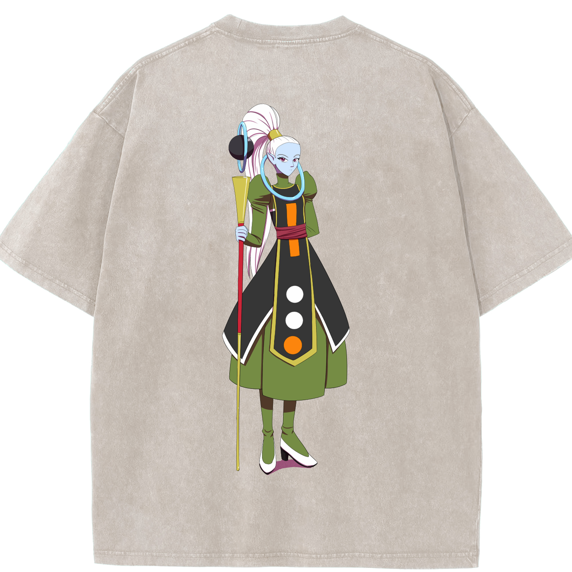 （画像用） ドラゴンボール DRAGON BALL 綿100% ヴィンテージ風 半袖Tシャツ（背面プリント）