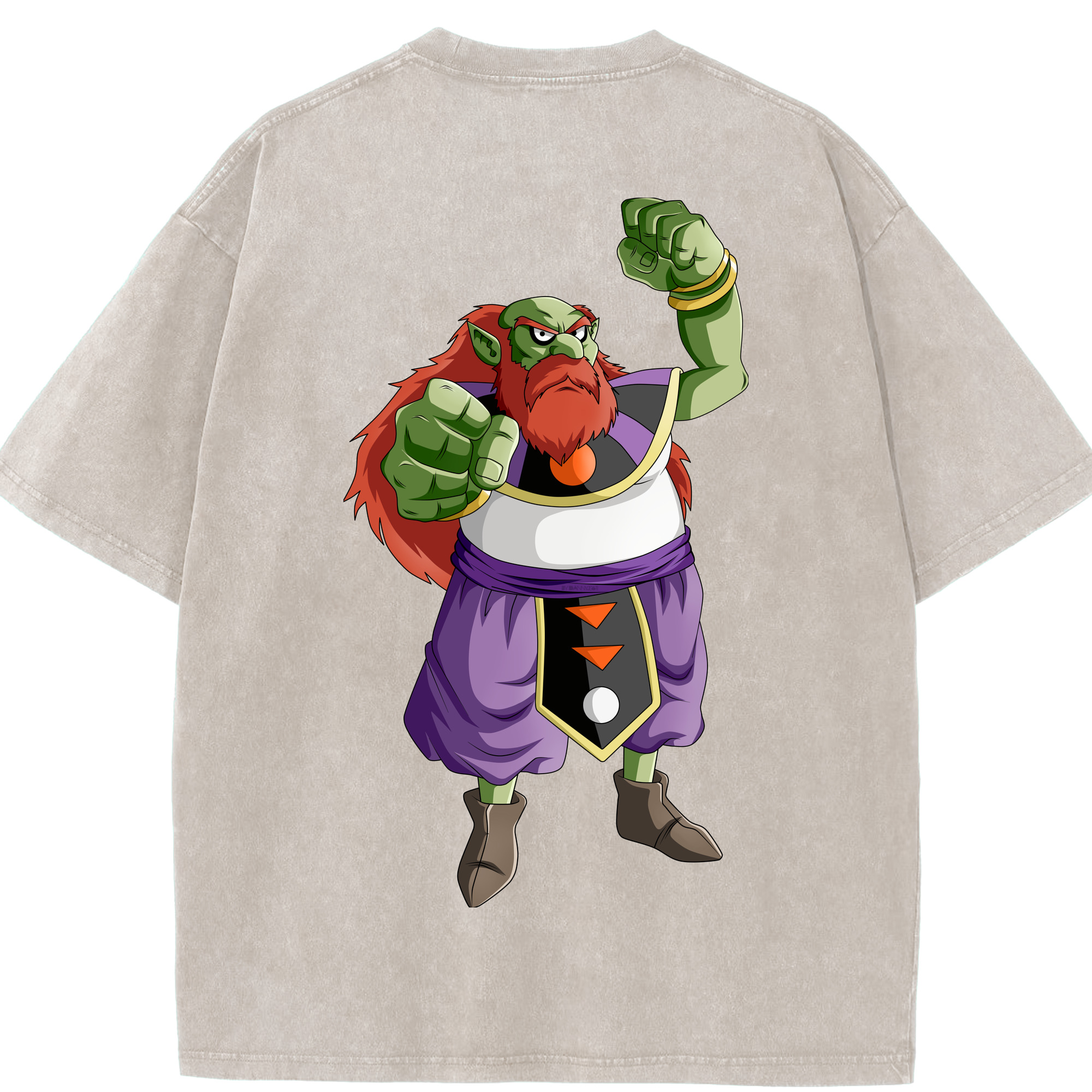 （画像用） ドラゴンボール DRAGON BALL 綿100% ヴィンテージ風 半袖Tシャツ（背面プリント）