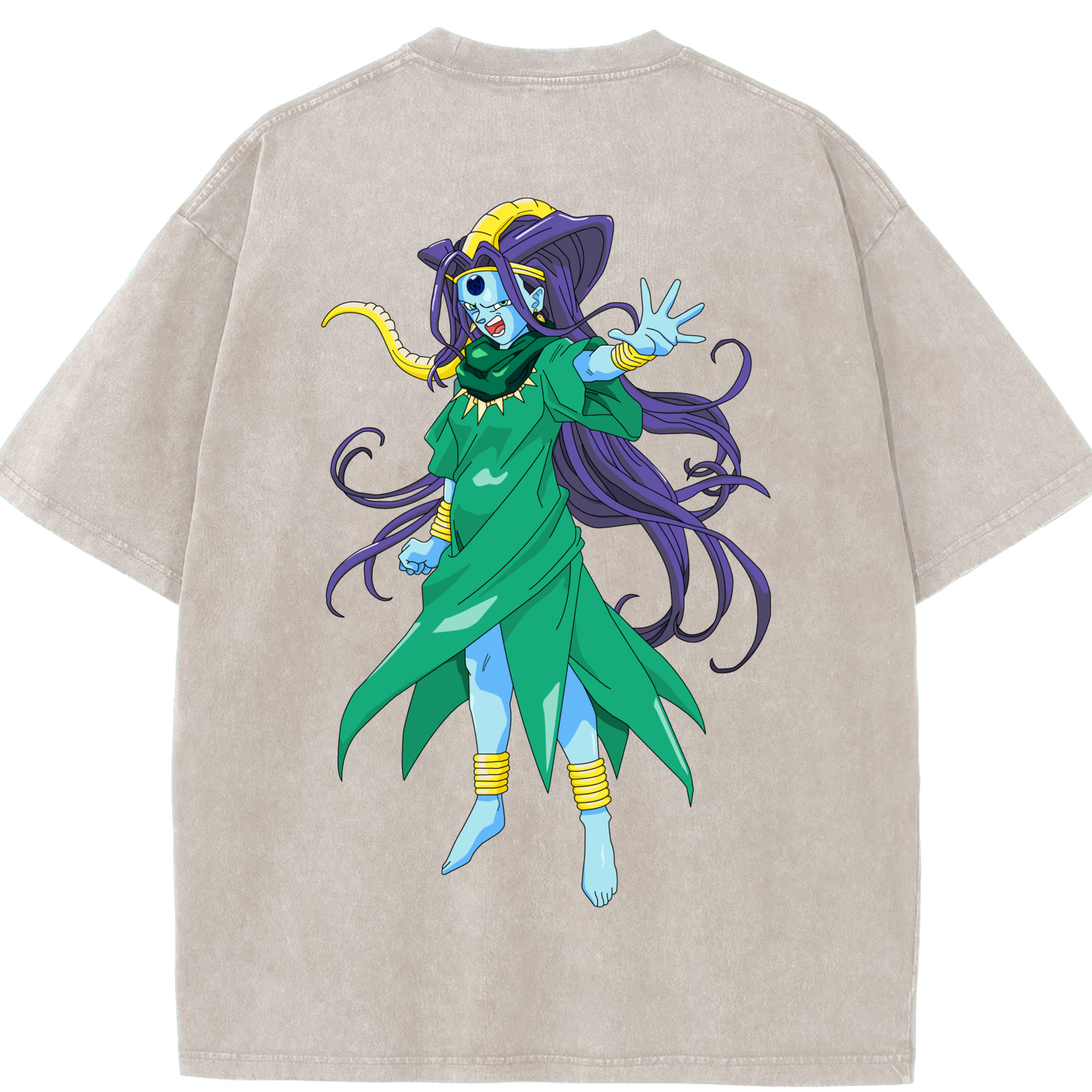 （画像用） ドラゴンボール DRAGON BALL 綿100% ヴィンテージ風 半袖Tシャツ（背面プリント）