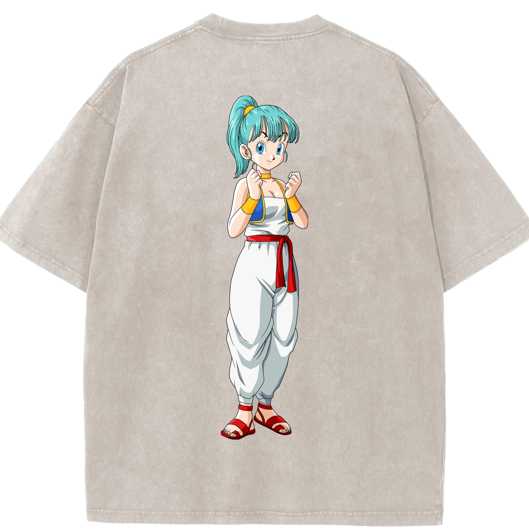 （画像用） ドラゴンボール DRAGON BALL 綿100% ヴィンテージ風 半袖Tシャツ（背面プリント）