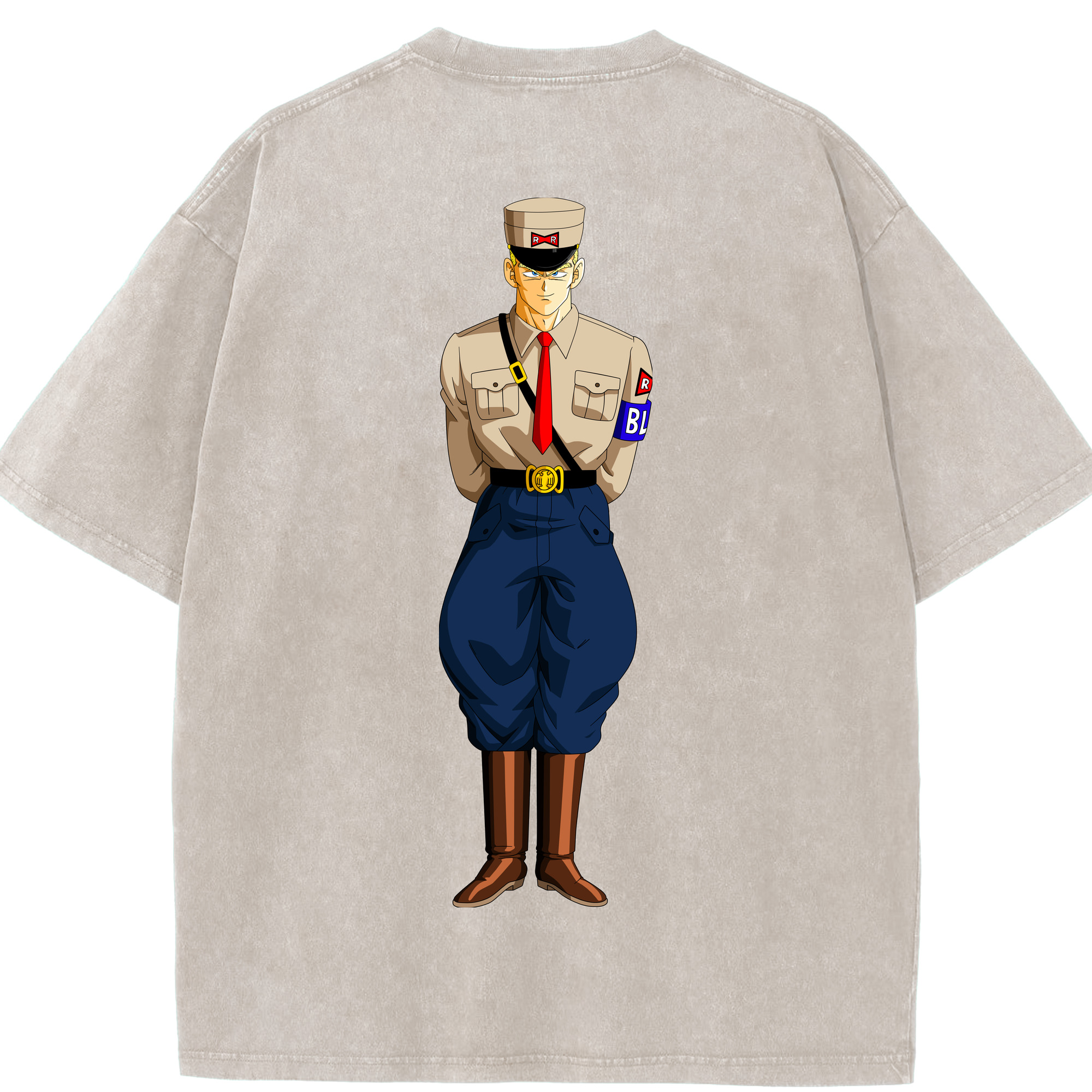 （画像用） ドラゴンボール DRAGON BALL 綿100% ヴィンテージ風 半袖Tシャツ（背面プリント）