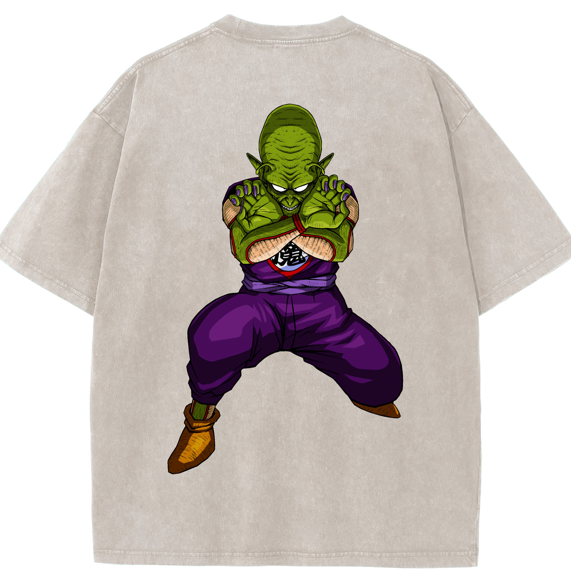 （画像用） ドラゴンボール DRAGON BALL 綿100% ヴィンテージ風 半袖Tシャツ（背面プリント）