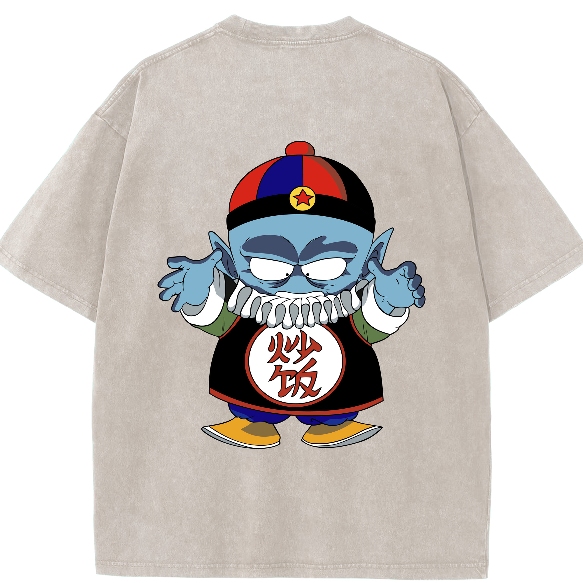 （画像用） ドラゴンボール DRAGON BALL 綿100% ヴィンテージ風 半袖Tシャツ（背面プリント）